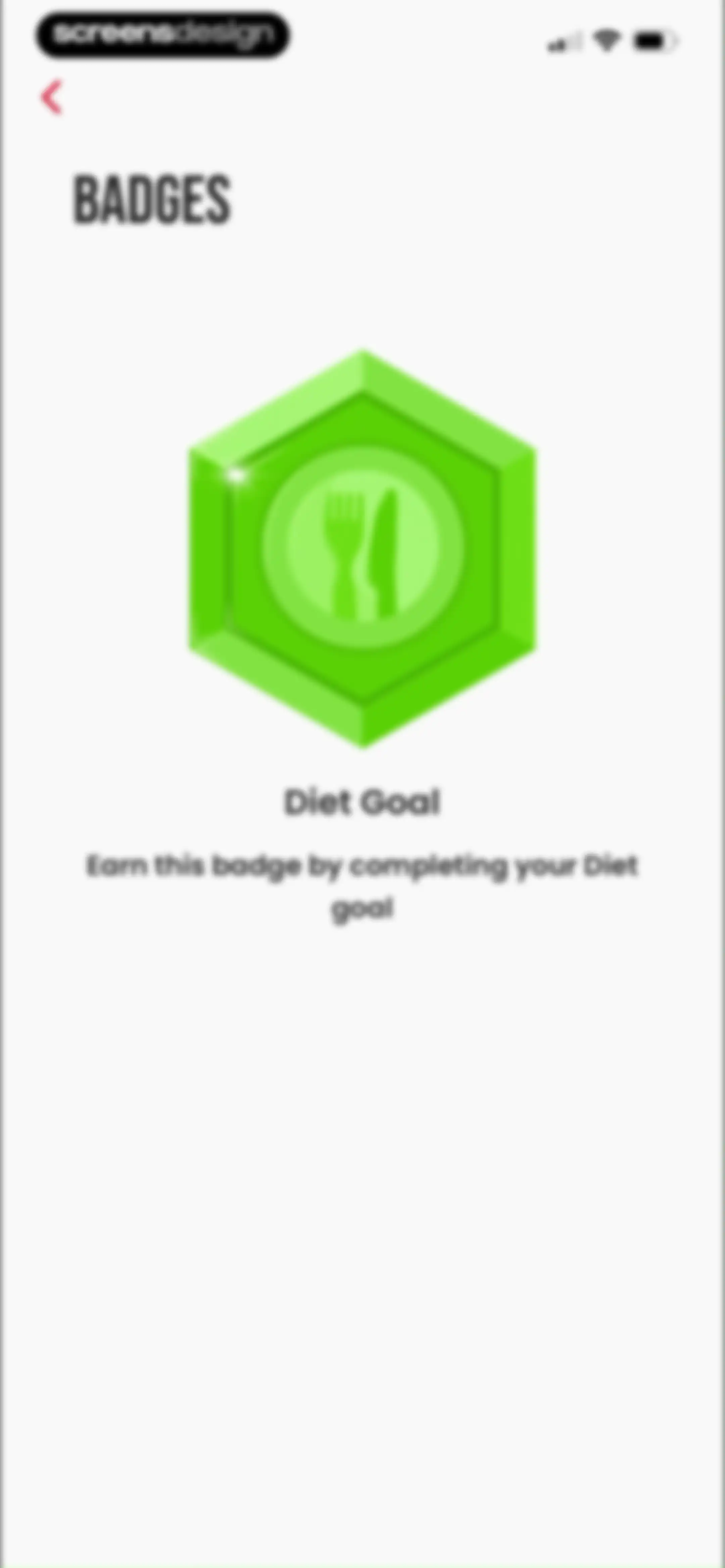 90 Day Challenge screen 120