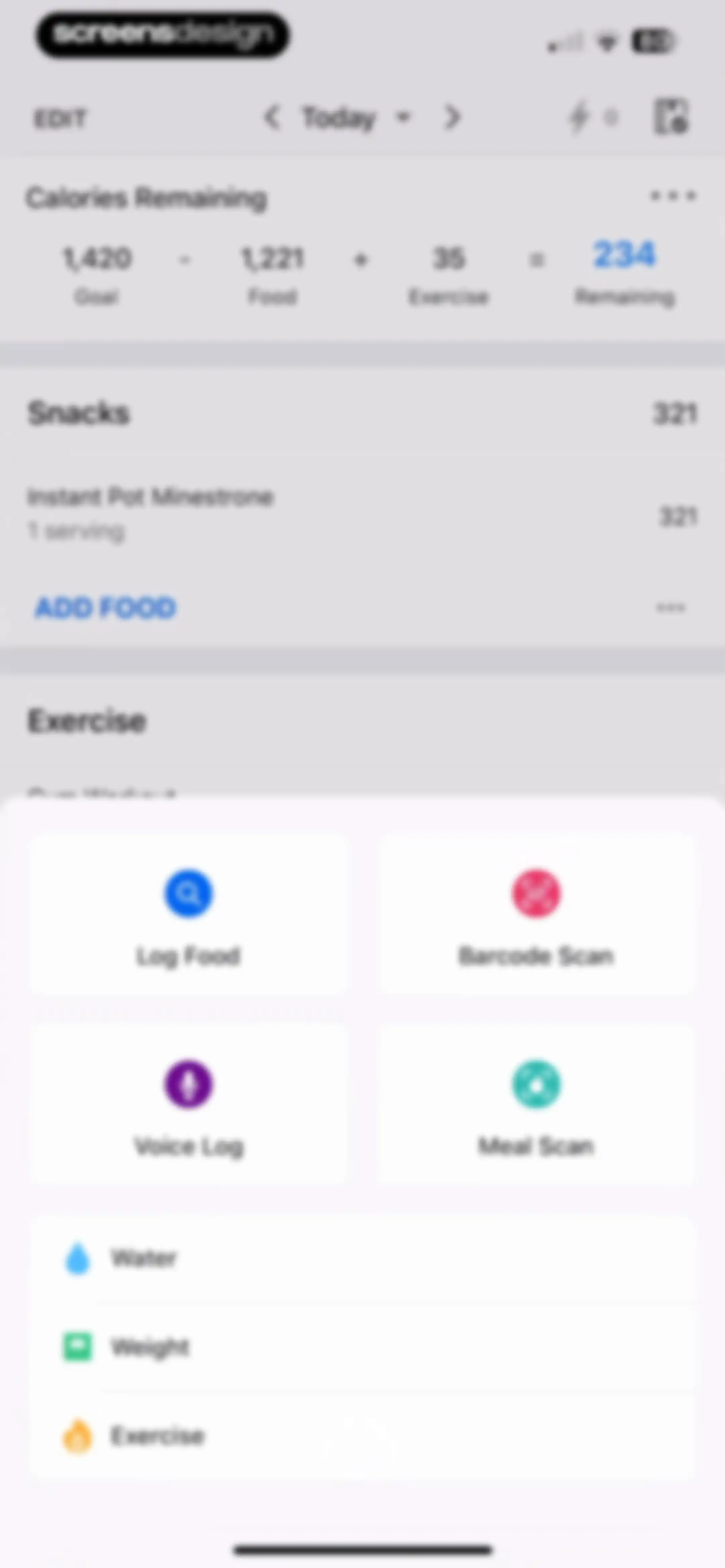 MyFitnessPal: Calorie Counter screen 166