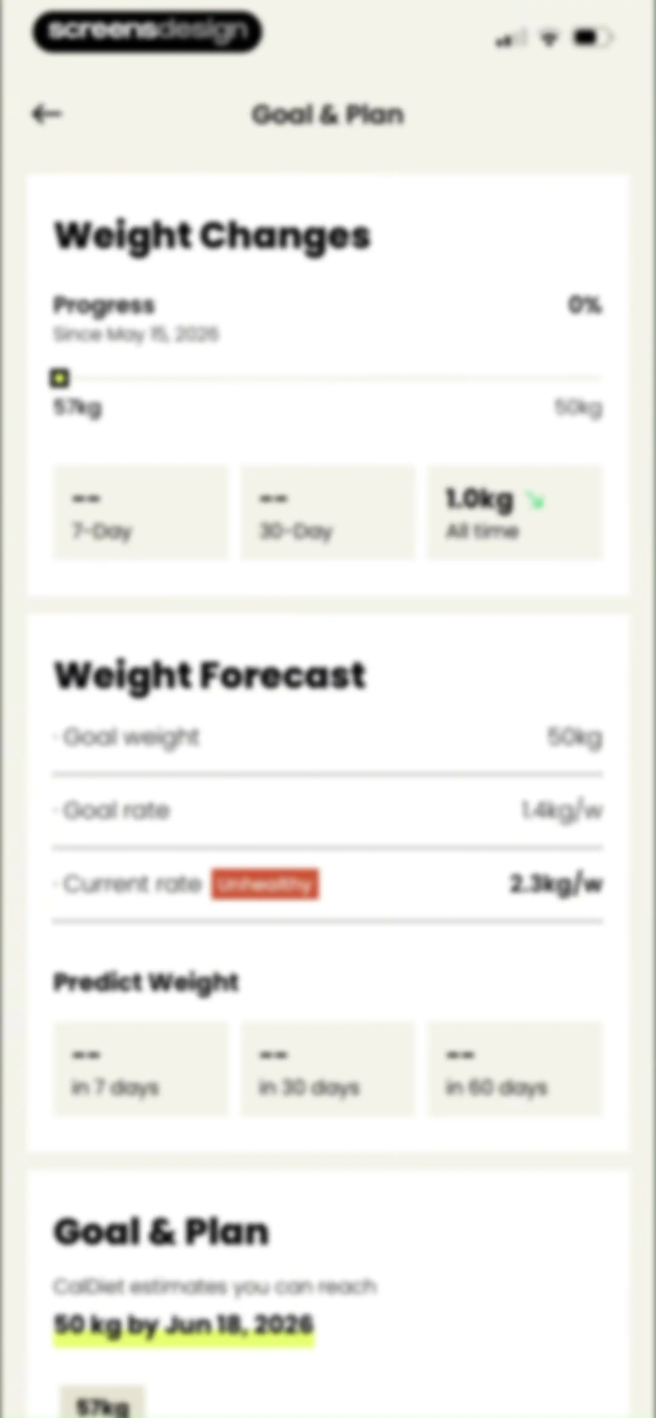 CalDiet - Food Analysis Pal screen 121