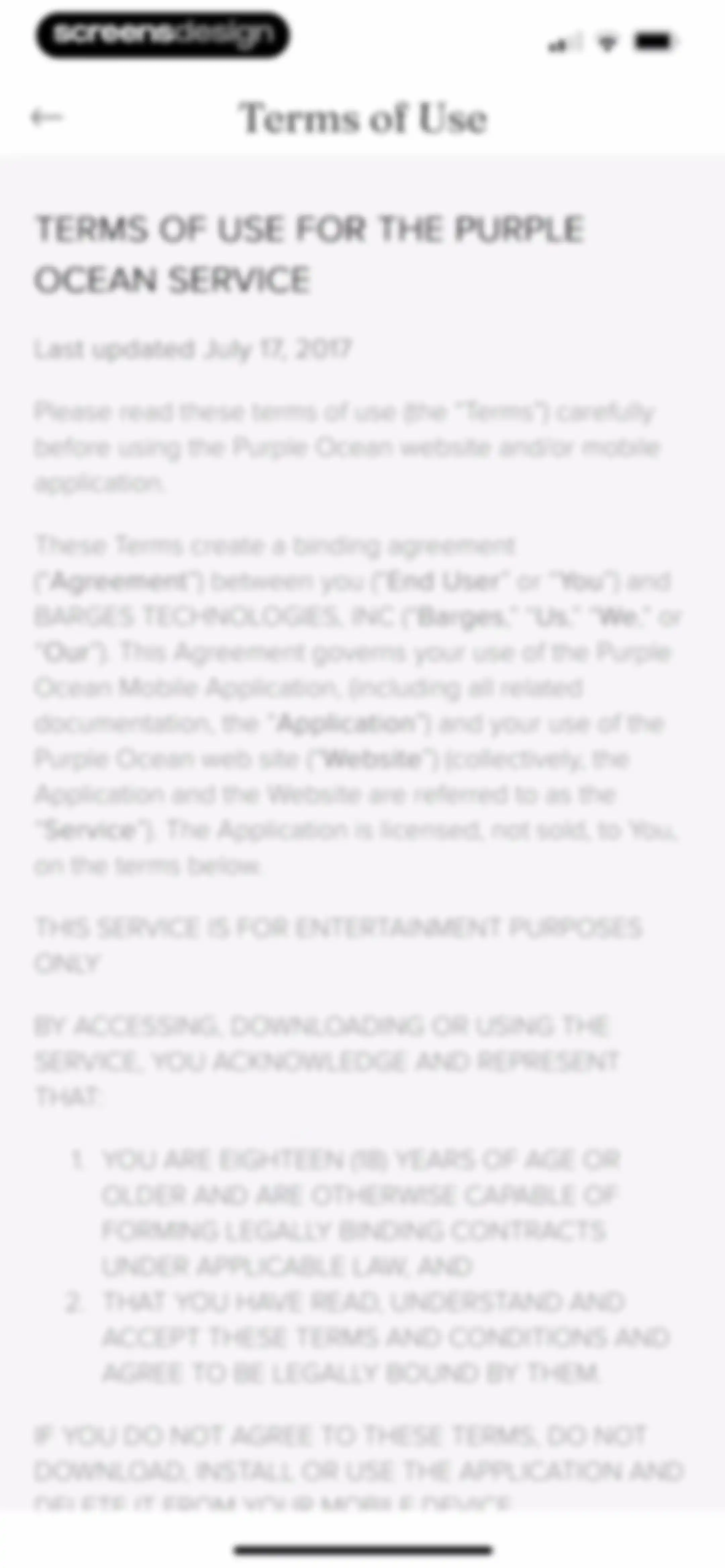 Purple Ocean Psychic Reading screen 63