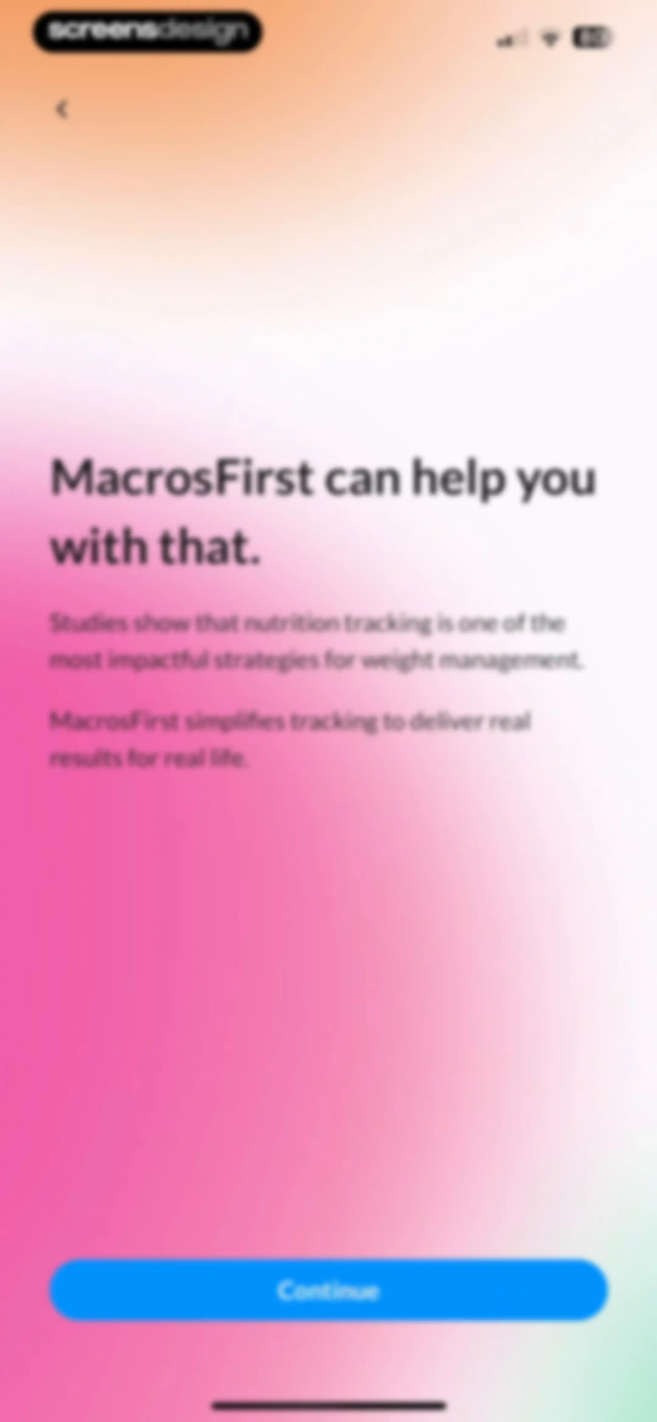 MacrosFirst - Macro Tracker screen 4