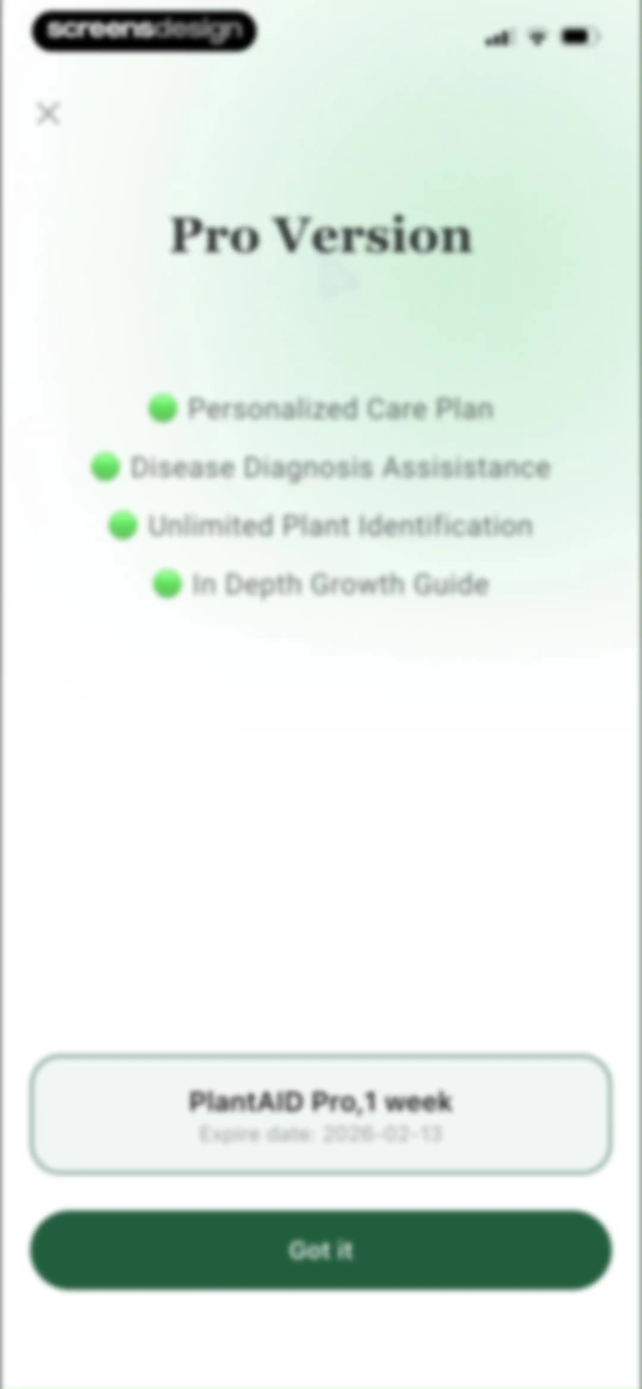 PlantAID:identifier&care guide screen 79