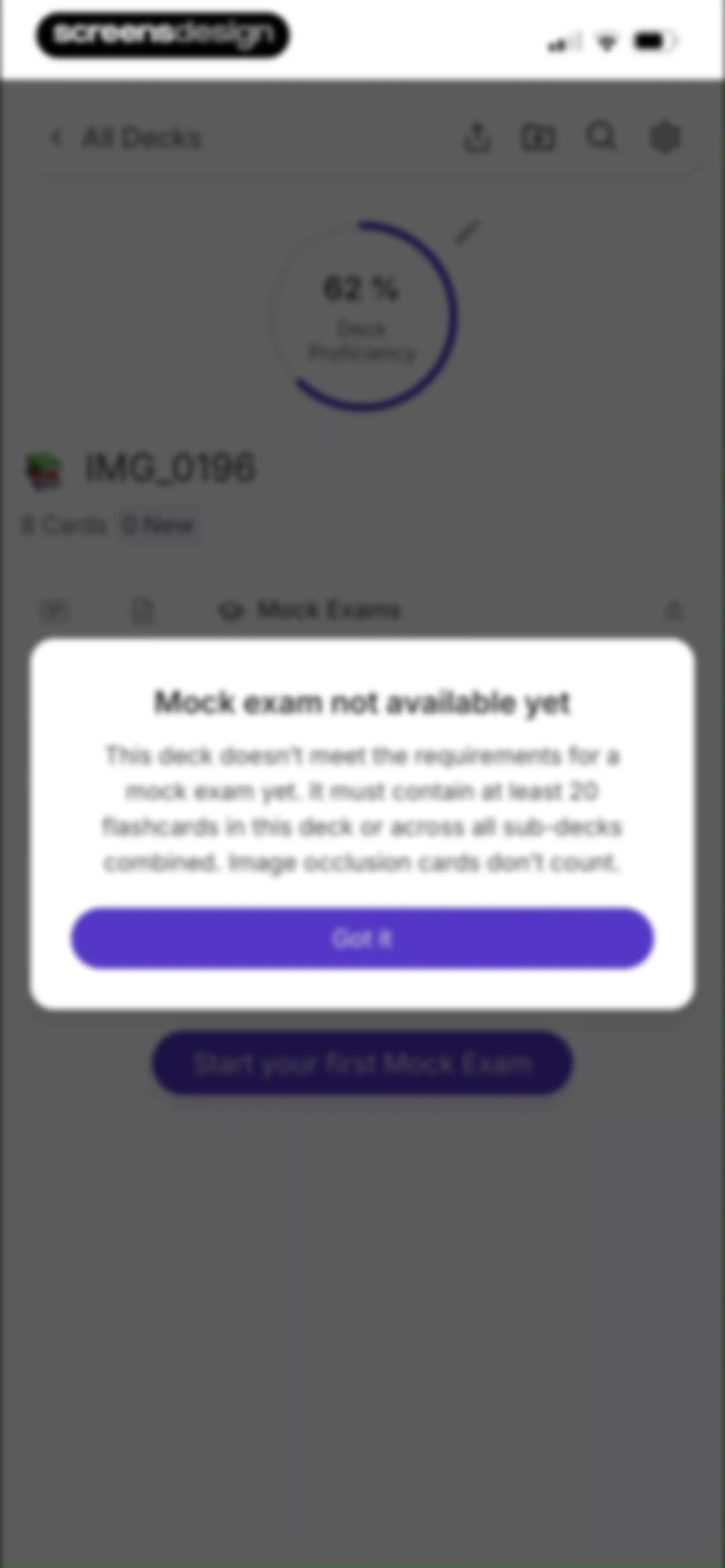 Retain Cards: AI Flashcards screen 118