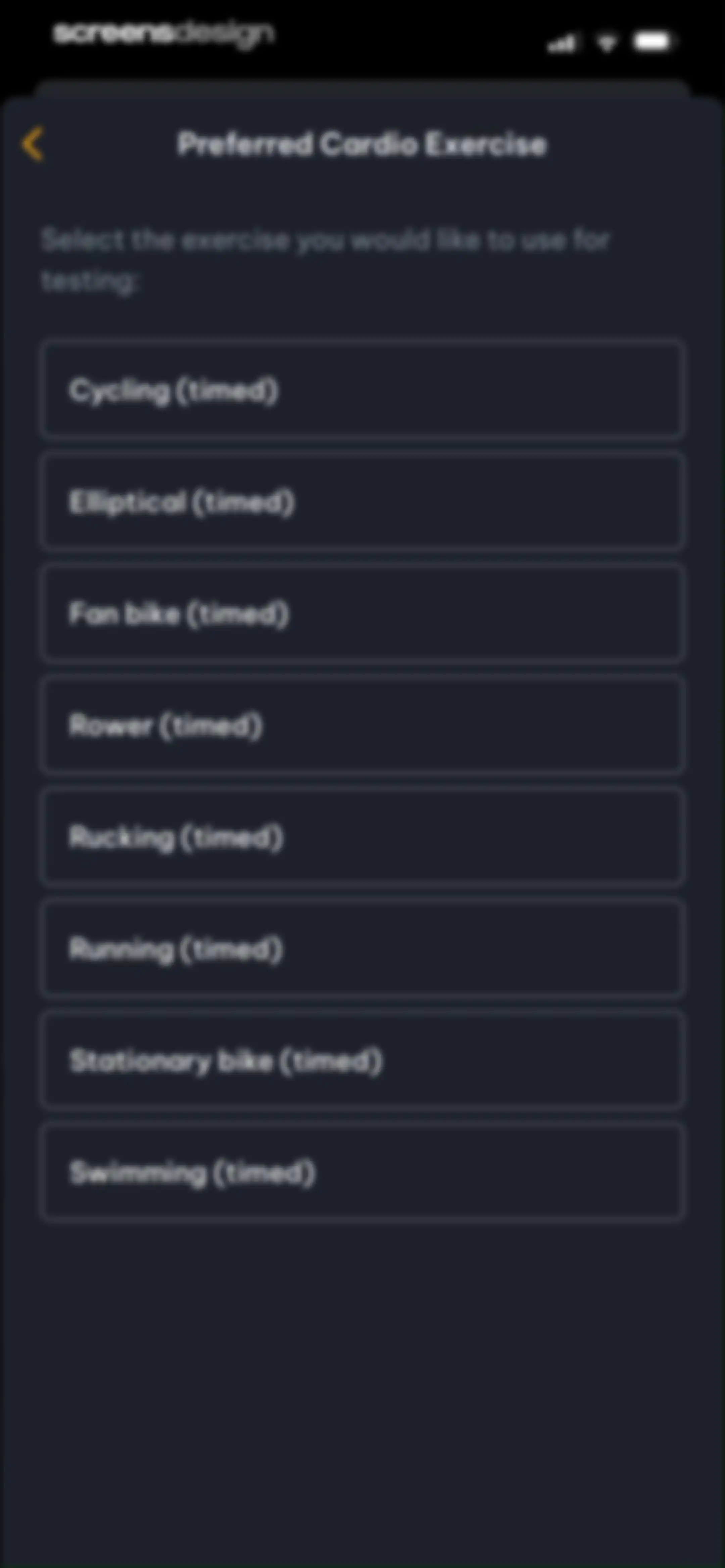 Peak Strength screen 68