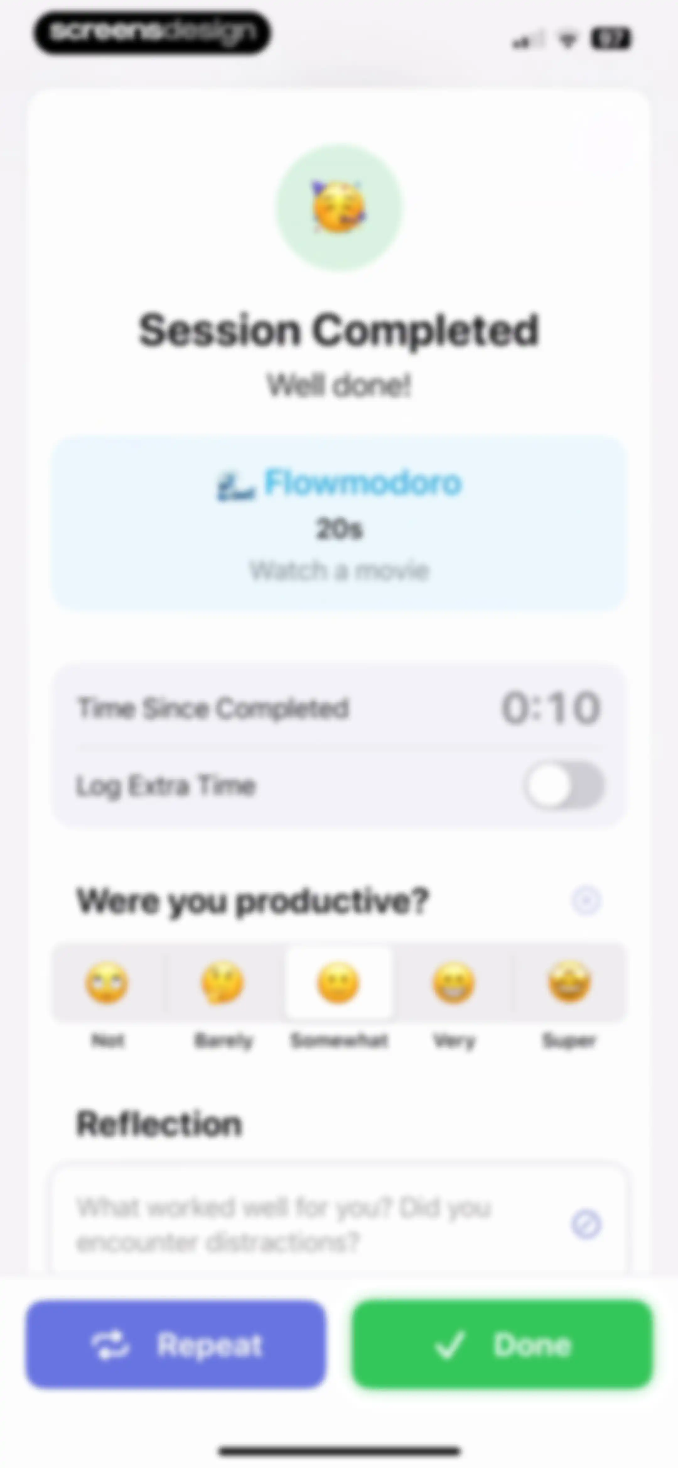 Focused Work - Pomodoro Timer screen 104