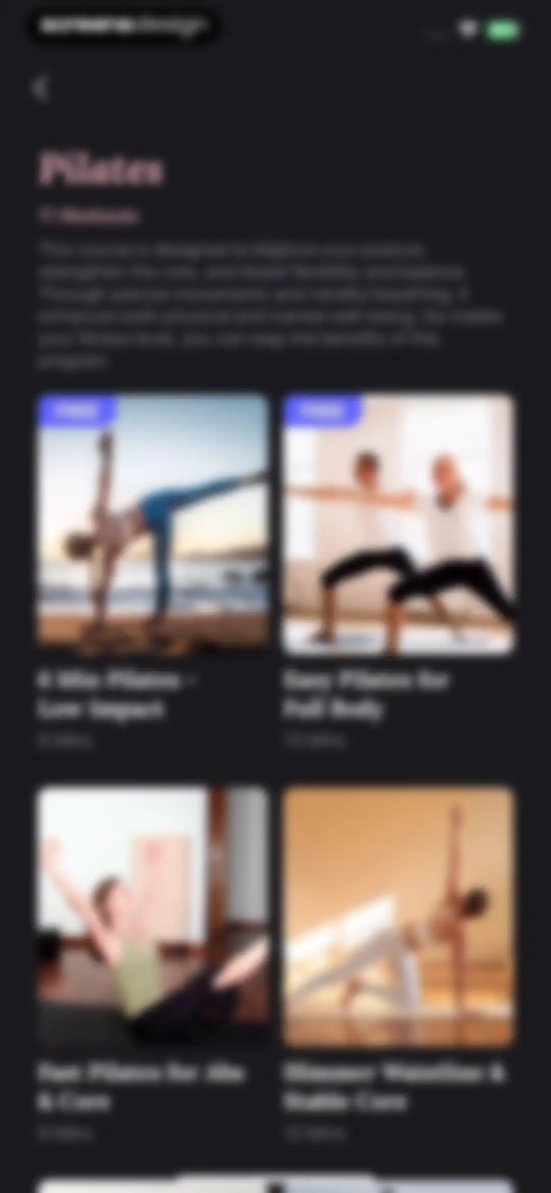 Yoga for Beginners, Pilates+ screen 115