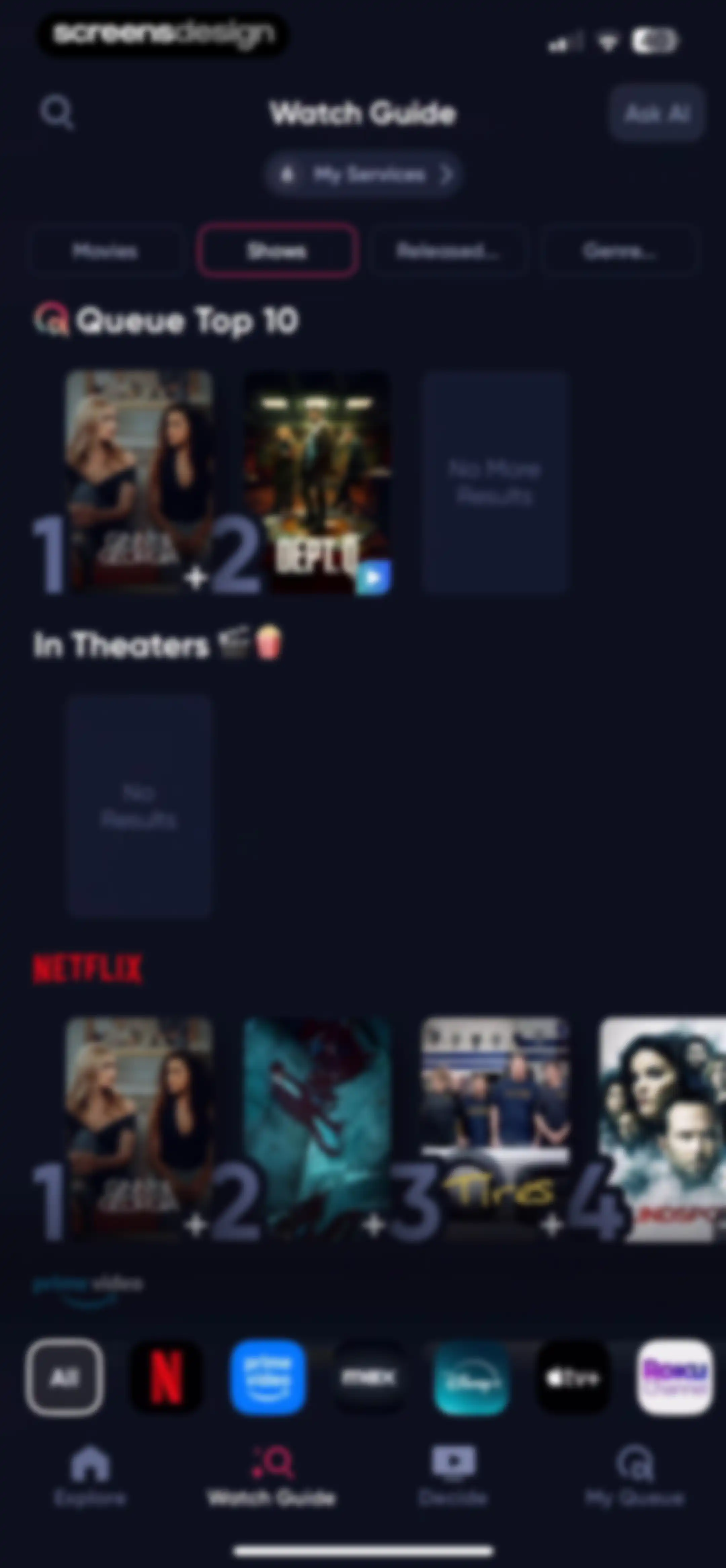 Queue - Find Movies & Shows screen 83