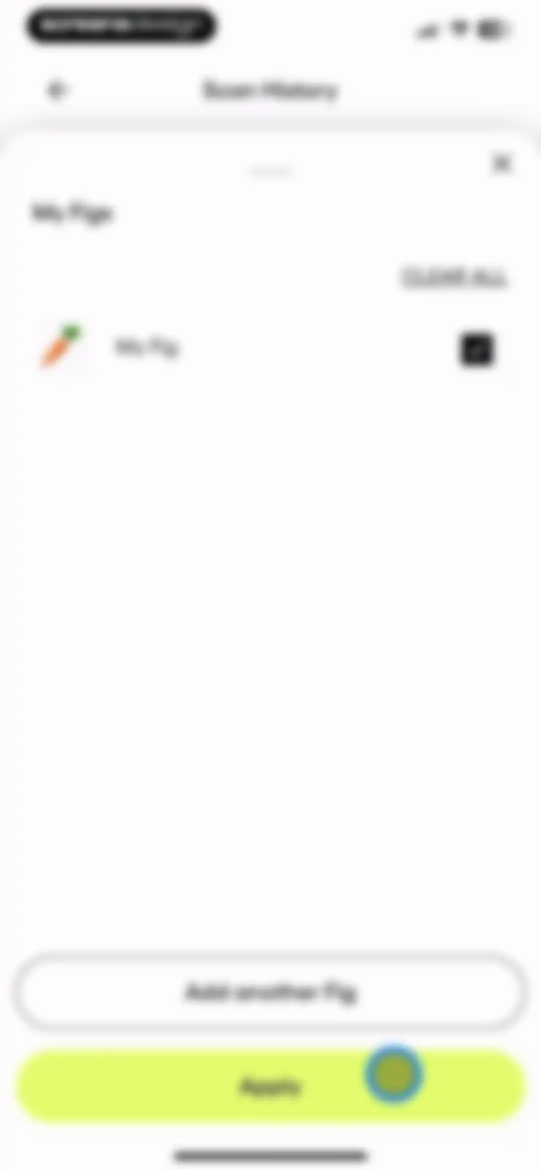 Fig: Food Scanner & Guide screen 29