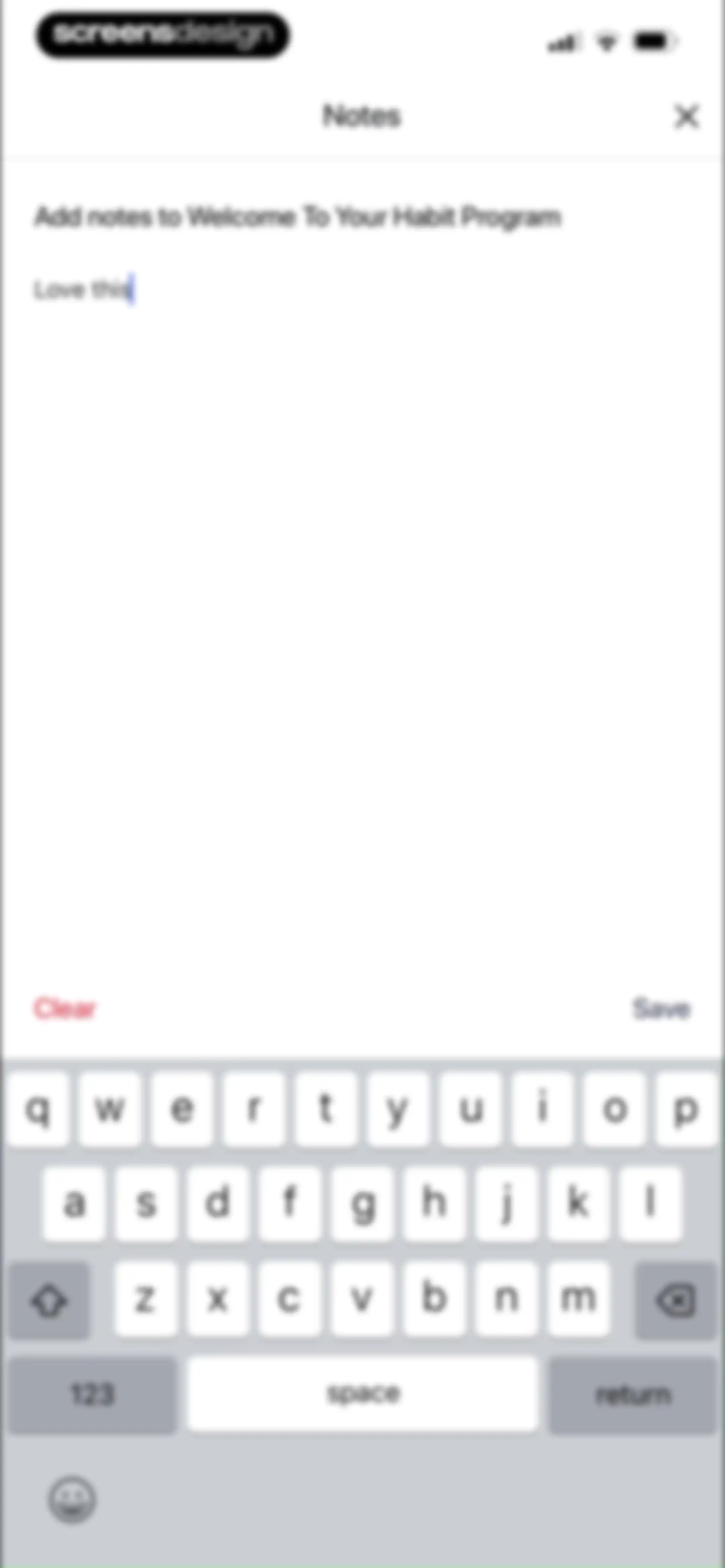 Barre Definition screen 47