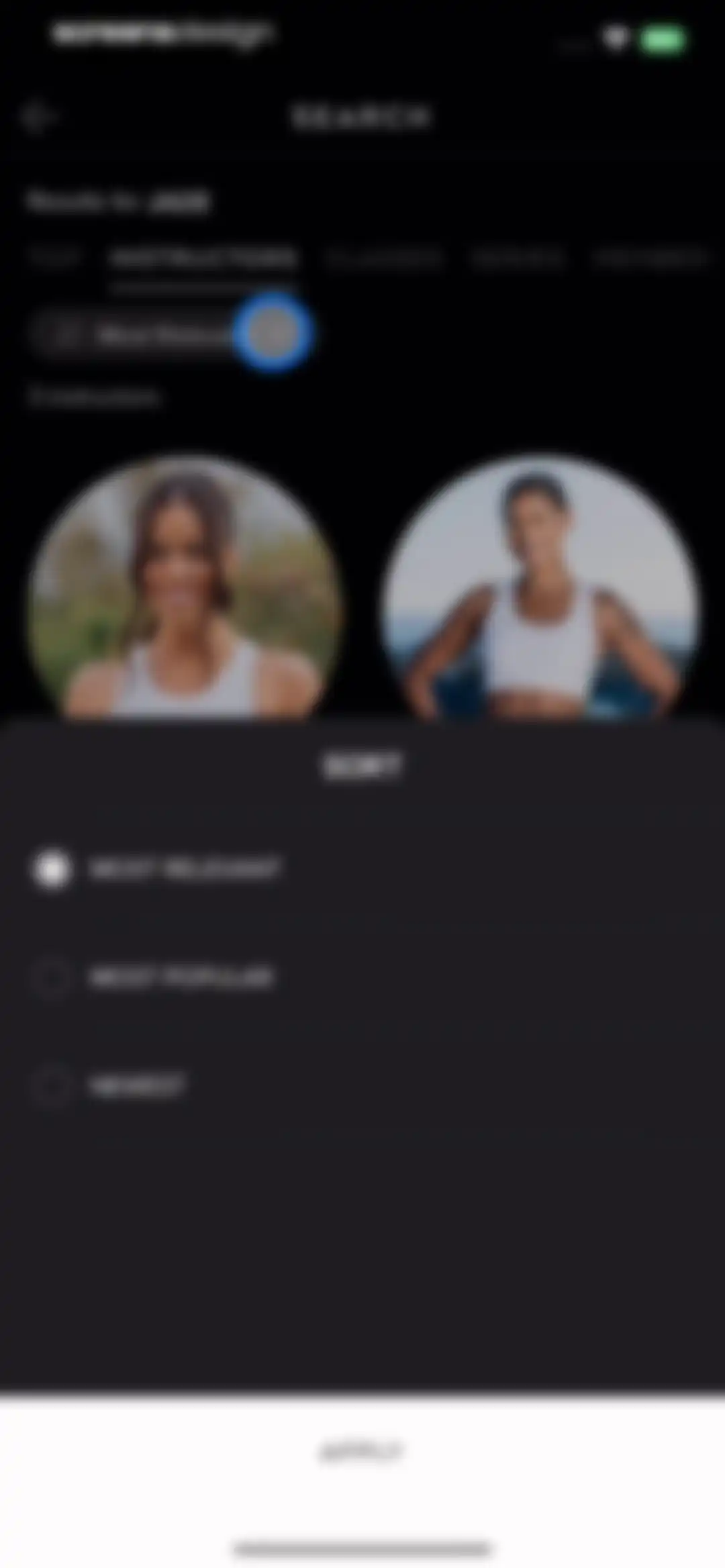 ALO Wellness Club screen 106