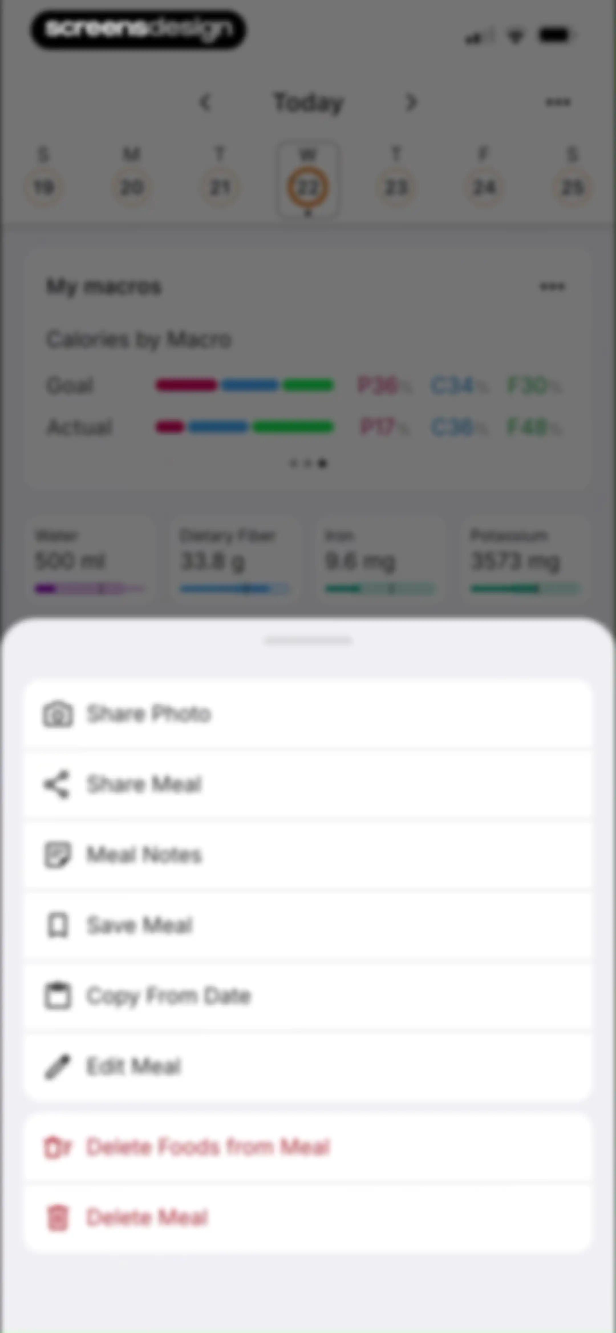 MacrosFirst - Macro Tracker screen 99
