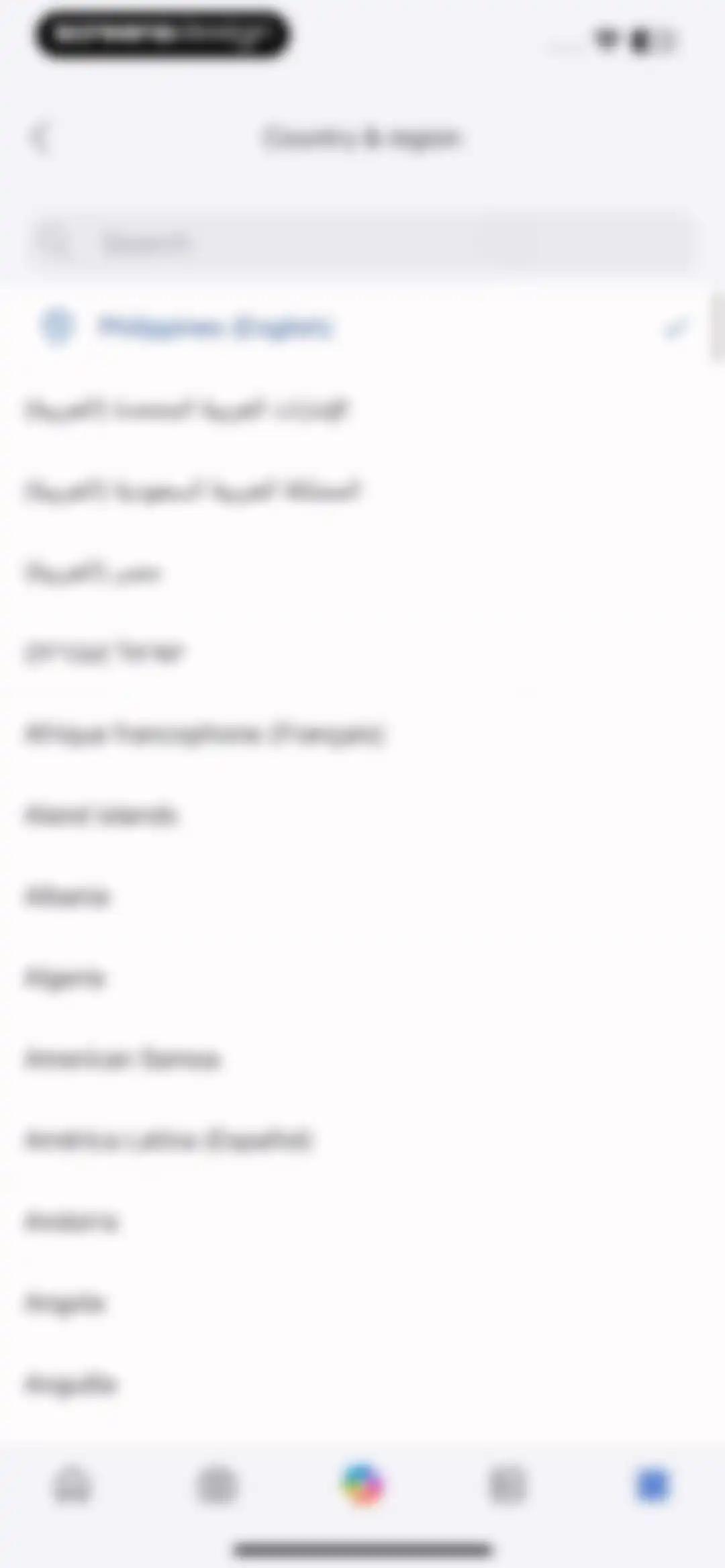 Microsoft Bing Search screen 277