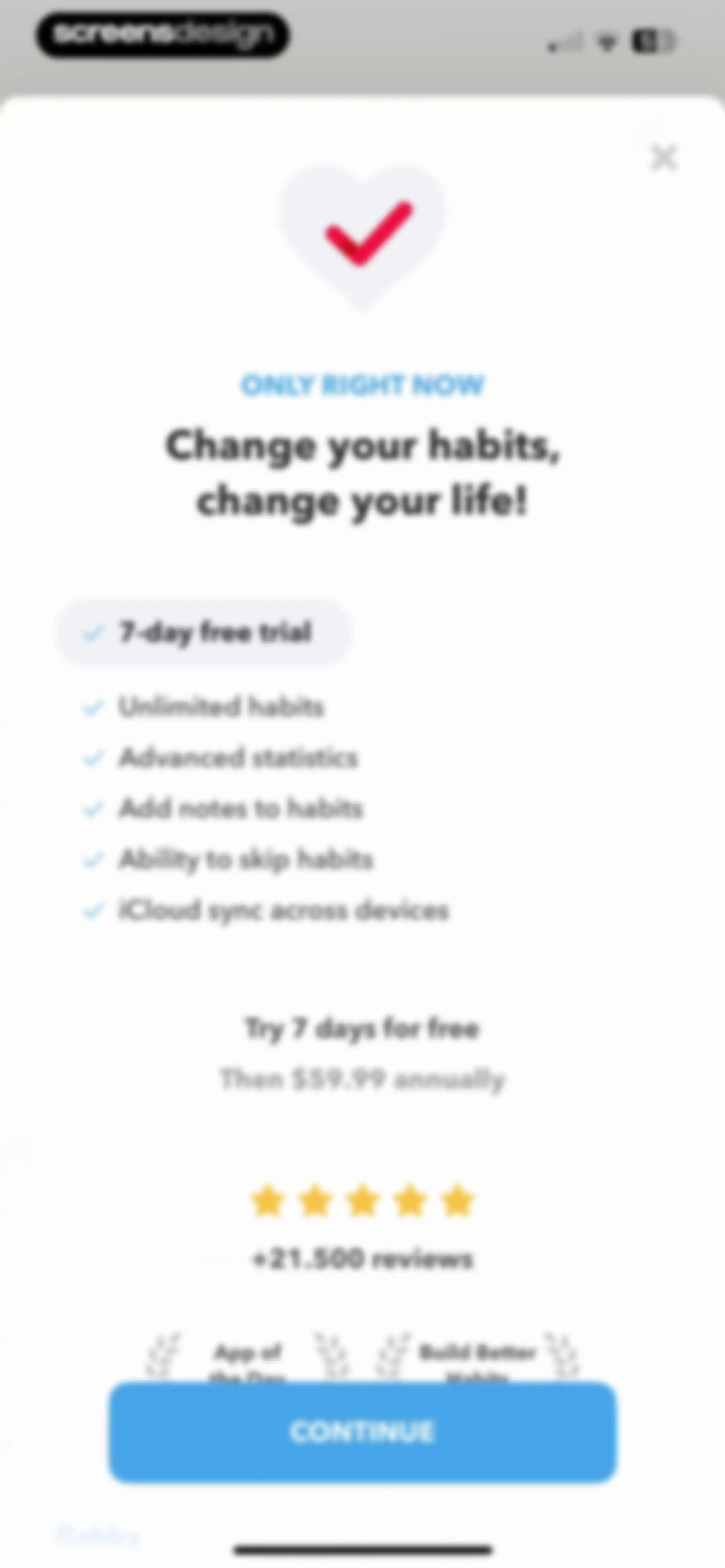 HabitMinder • Habit Tracker screen 21