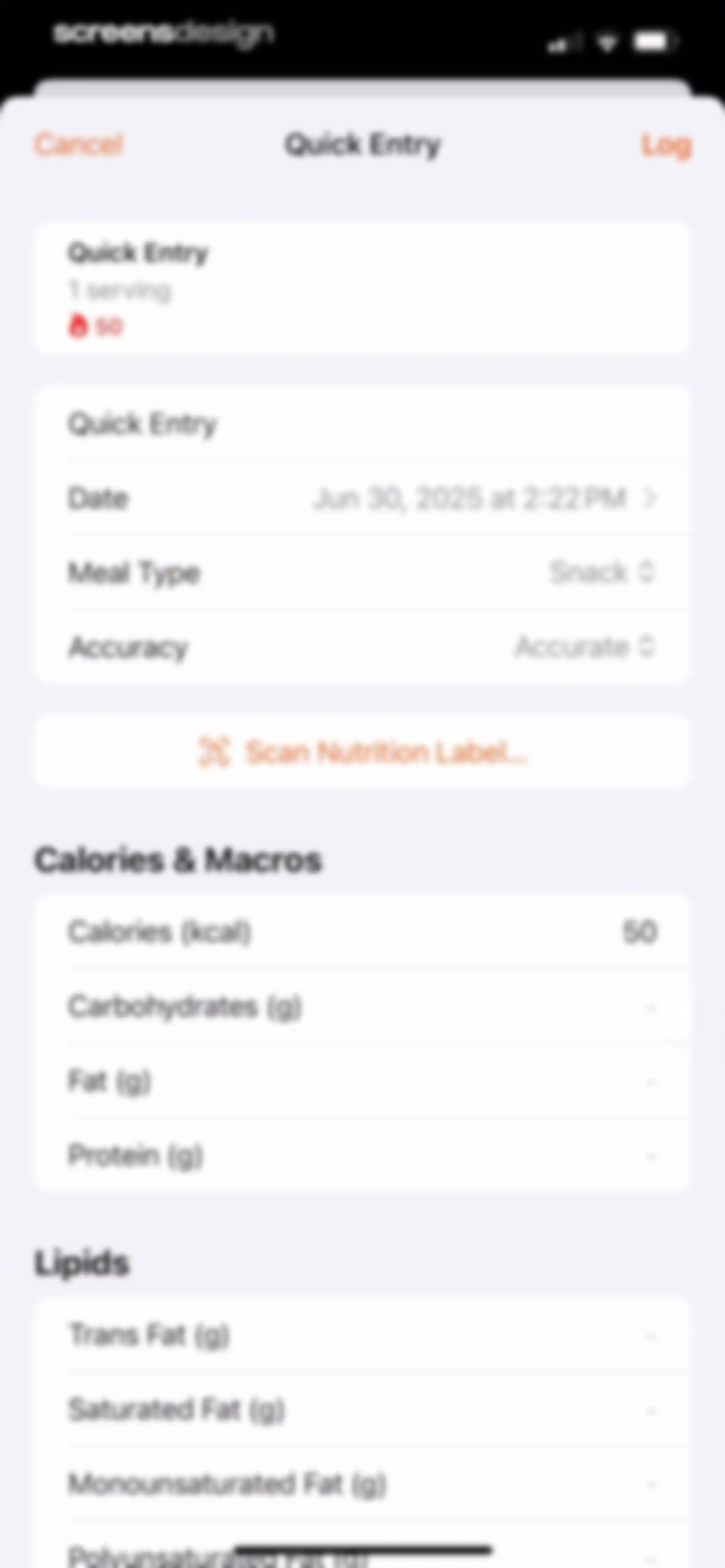 Nutrition Tracker: Foodnoms screen 74