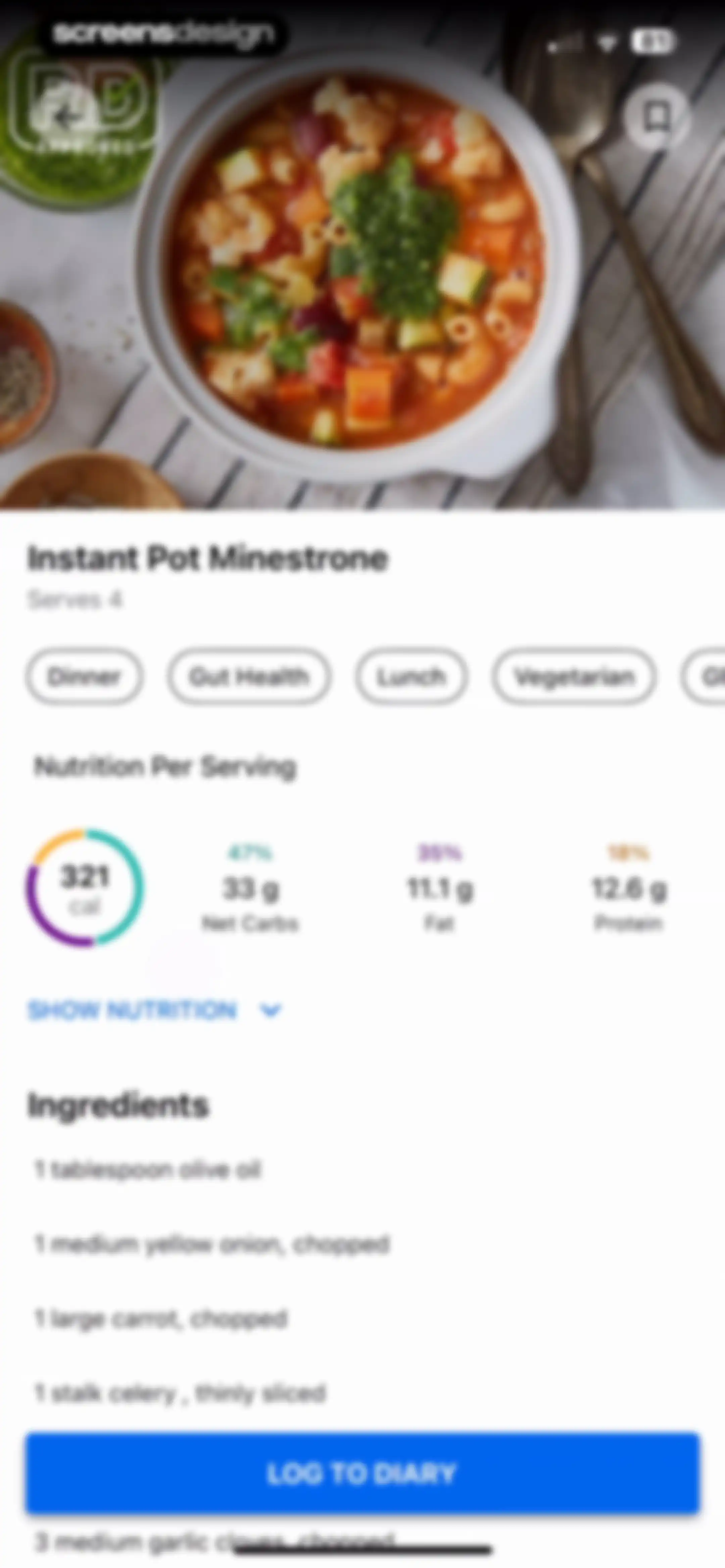 MyFitnessPal: Calorie Counter screen 160