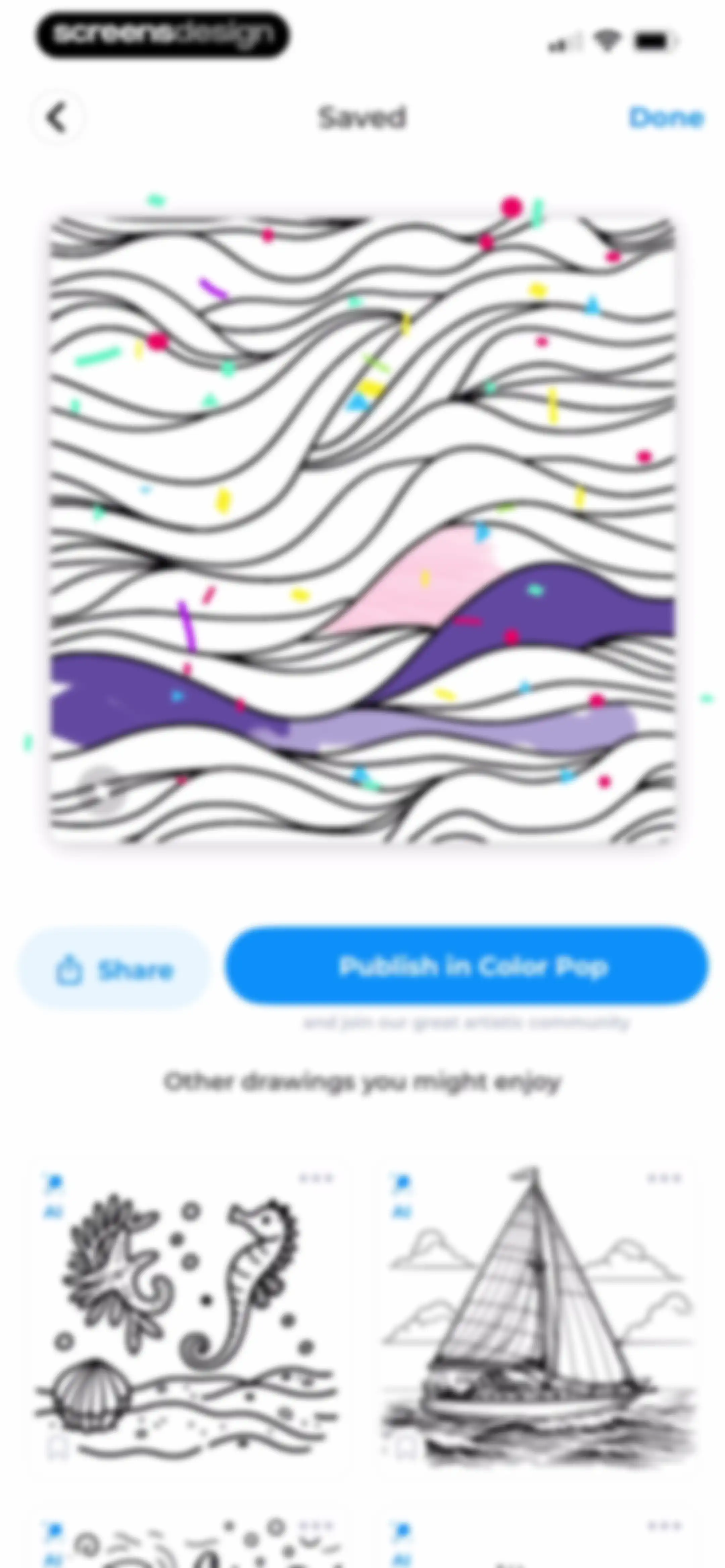 Color Pop: AI Coloring Book screen 60