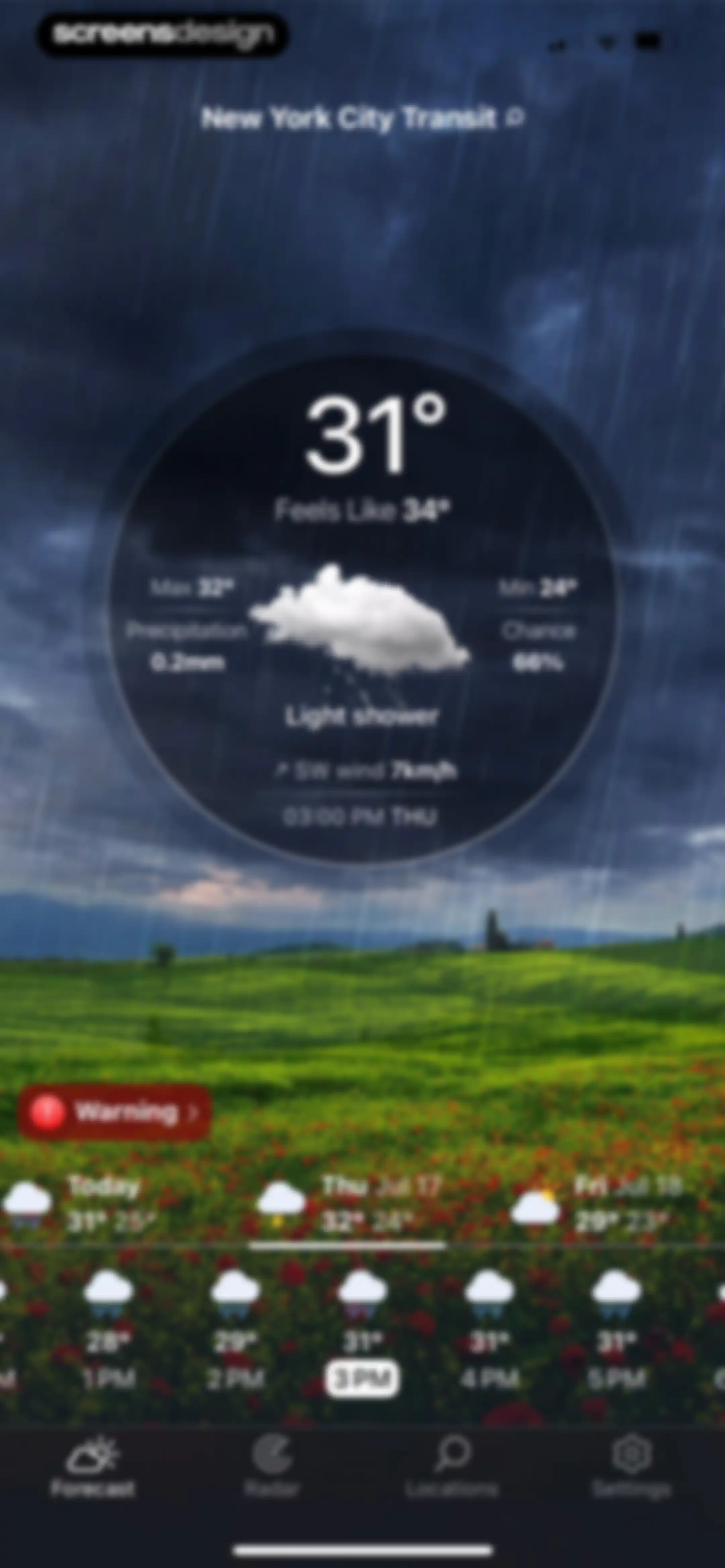 Weather Live° - Local Forecast screen 25
