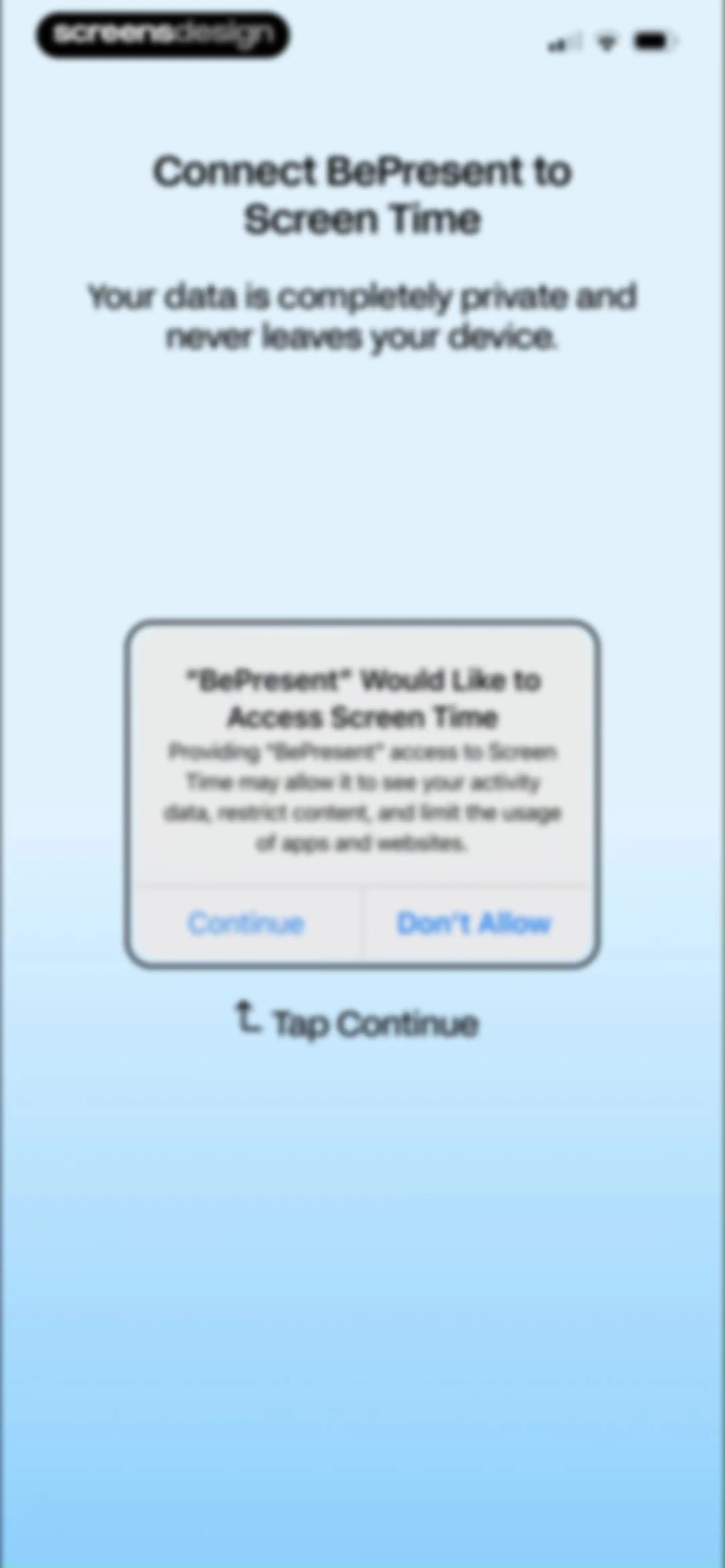 BePresent: Screen Time Control screen 17
