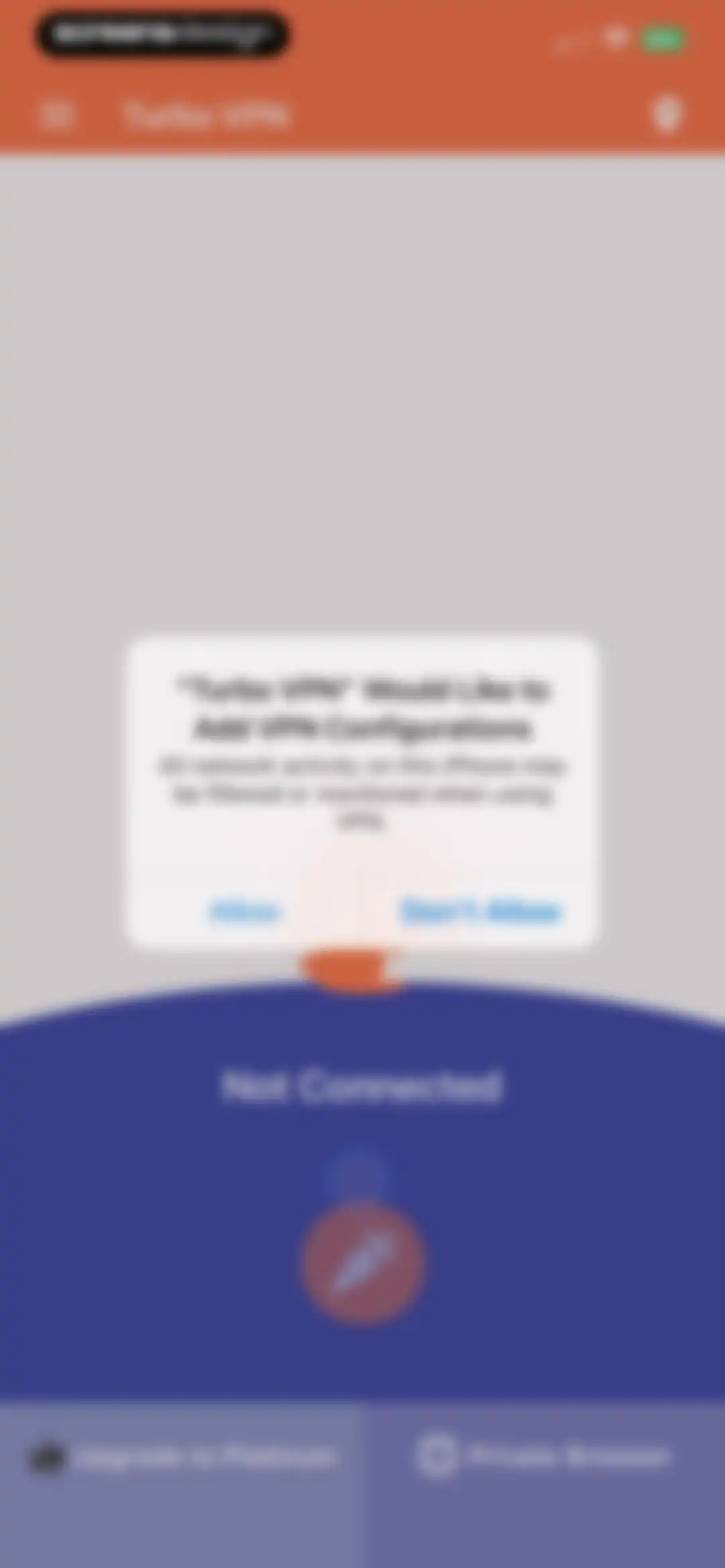 Turbo VPN Private Browser screen 8