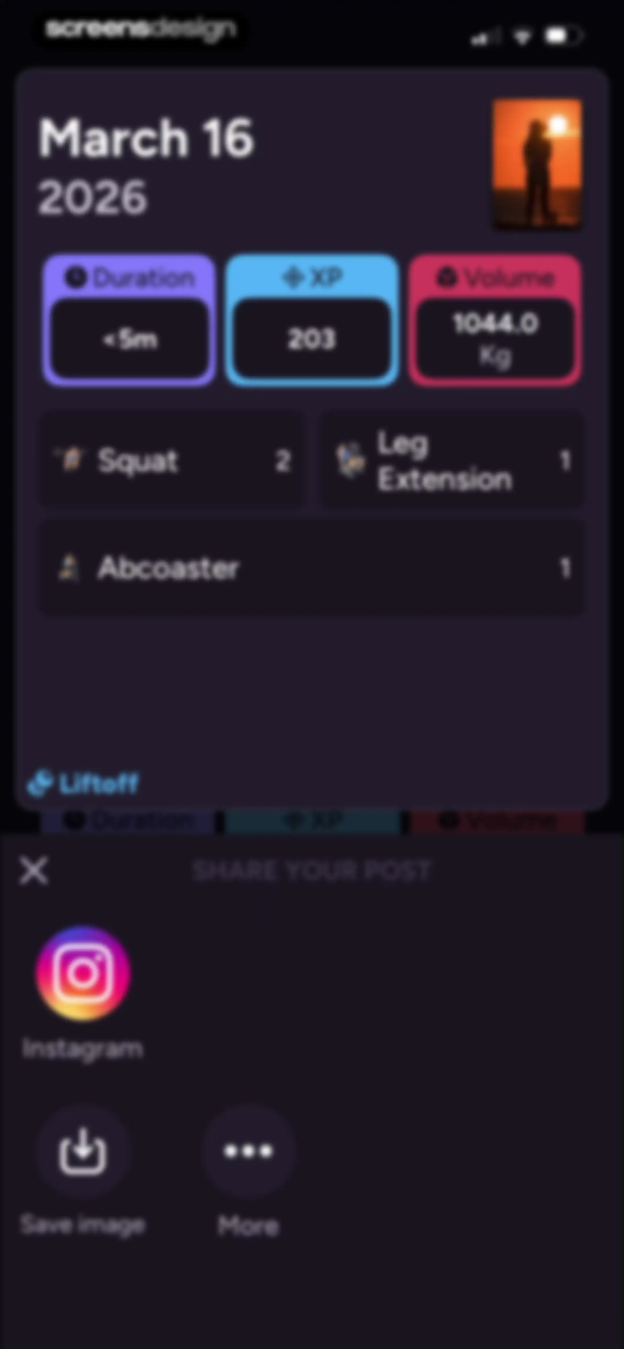 Liftoff - Ranked Gym Workouts screen 142