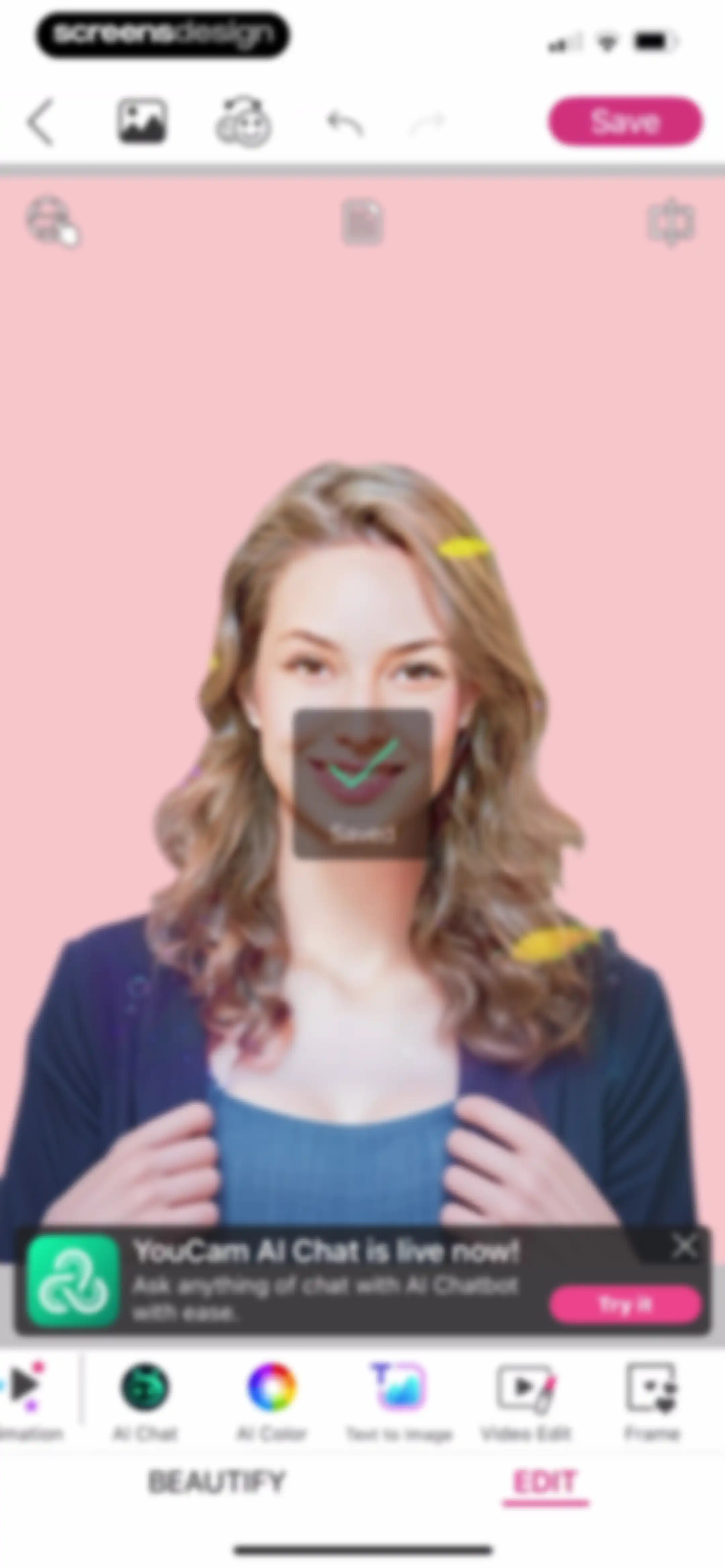 YouCam Makeup: Face Editor screen 135