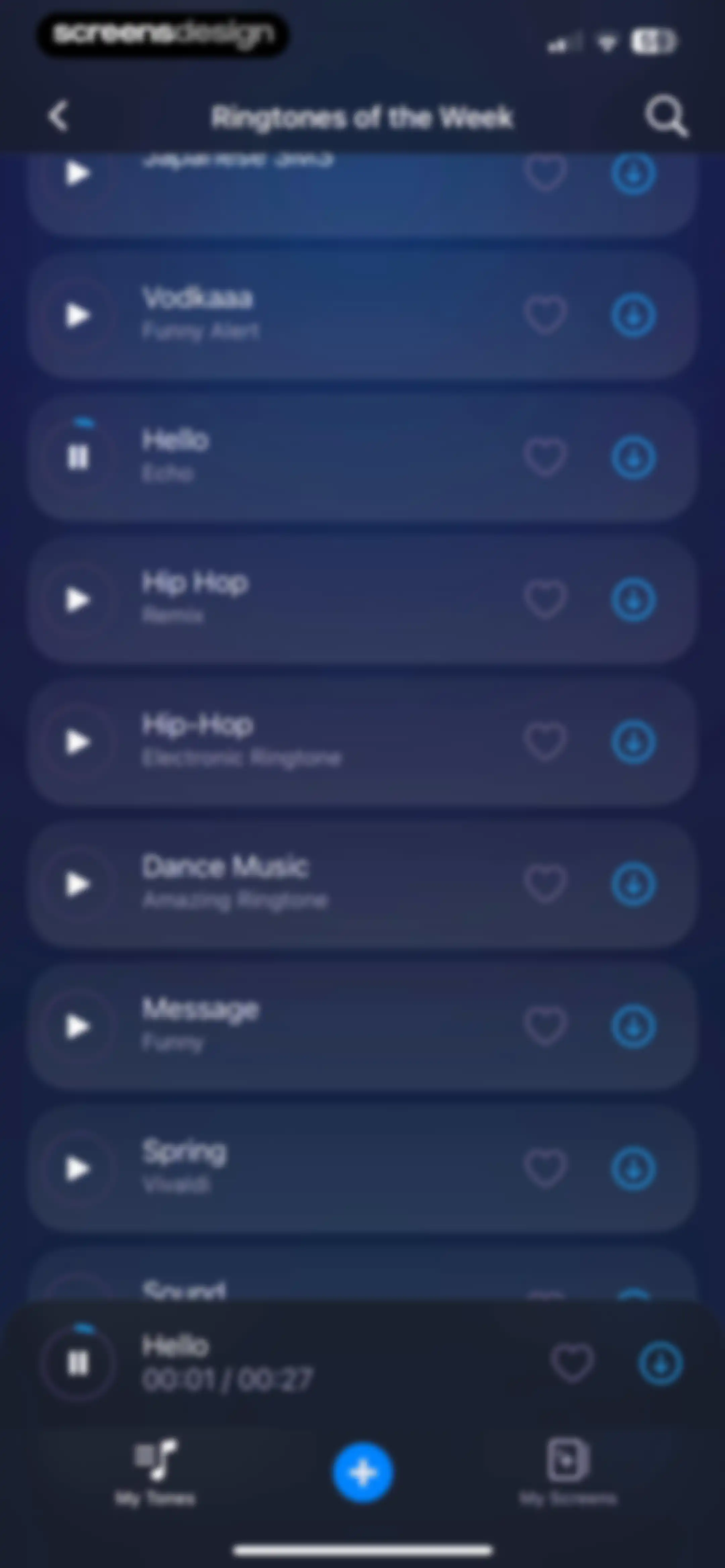 Ringtones for iphone: Ringtune screen 12