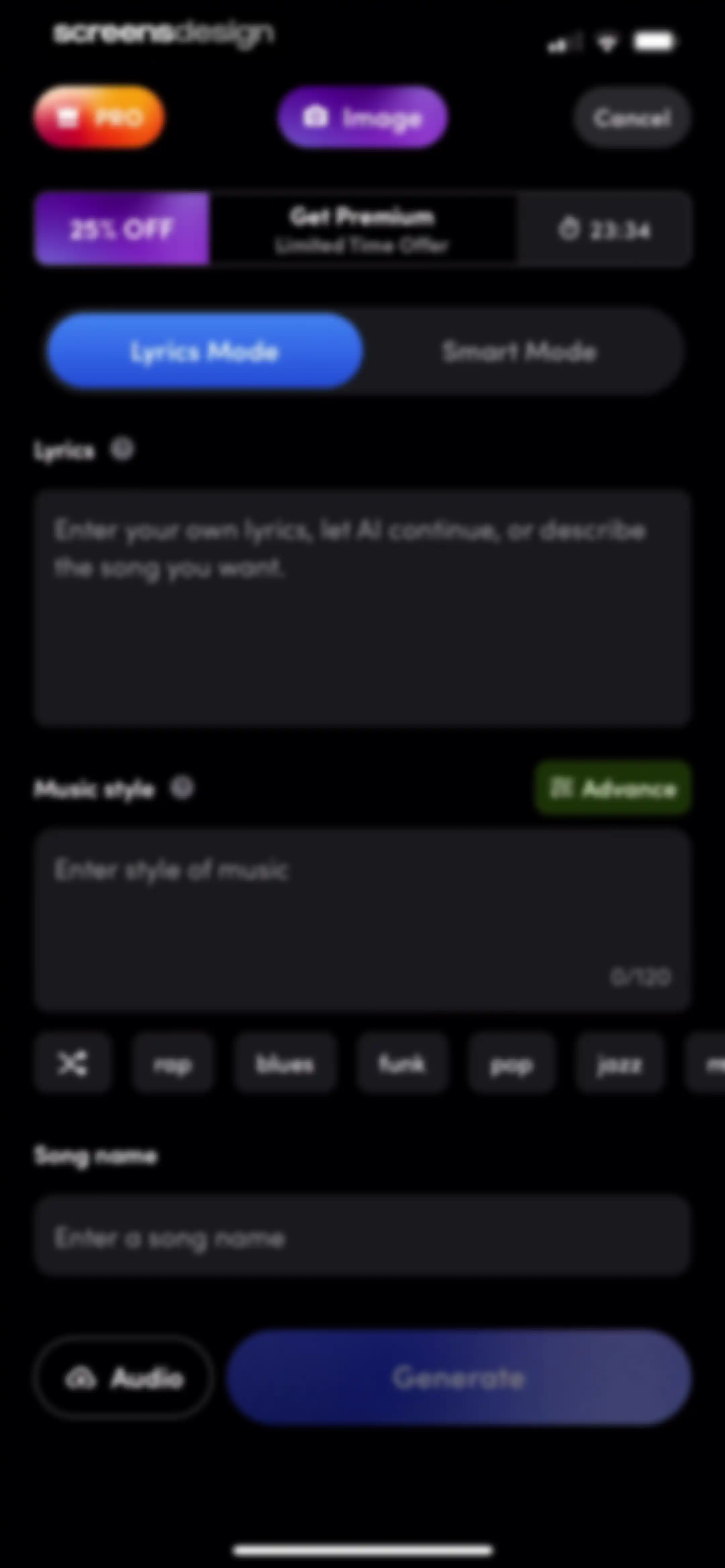 AI Song Generator - Zona screen 61