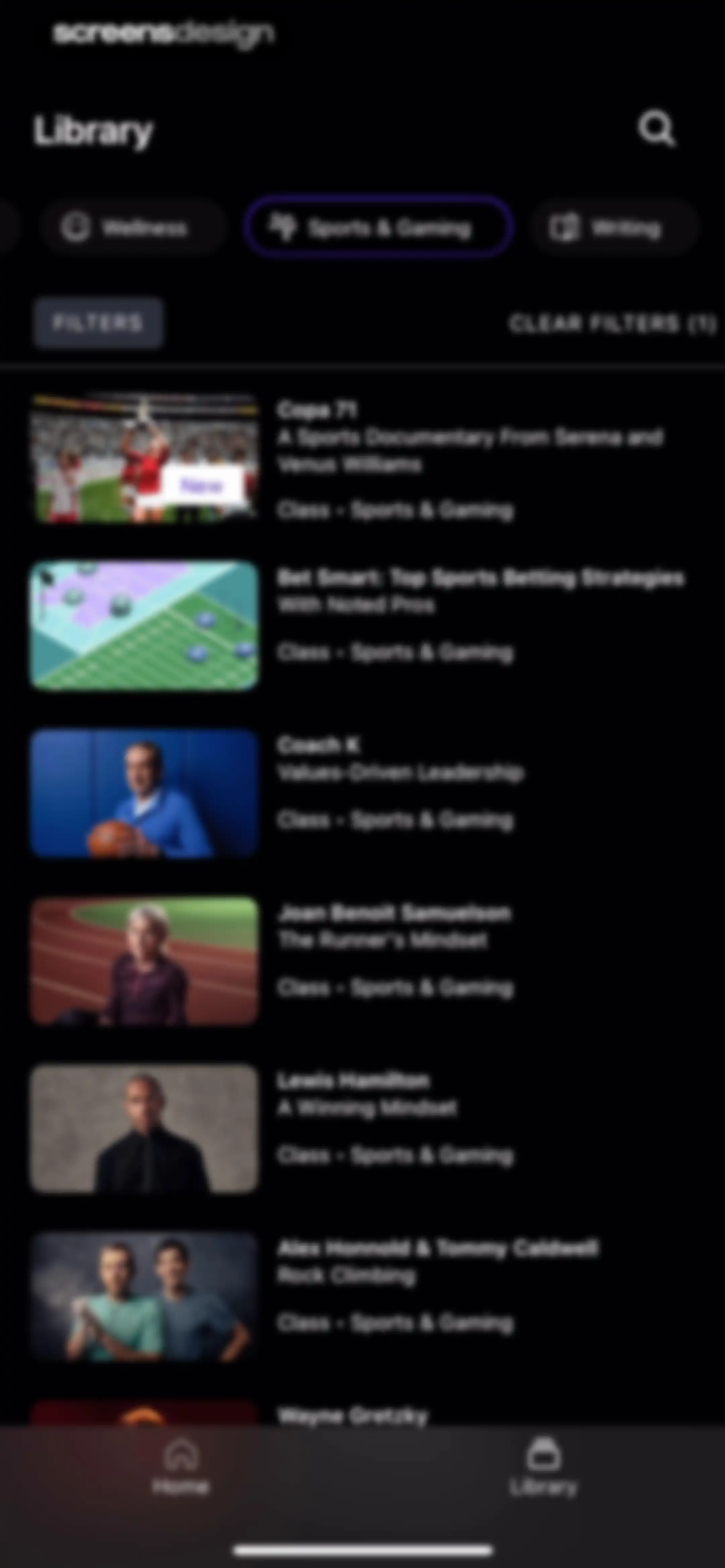 MasterClass: Online Classes screen 31