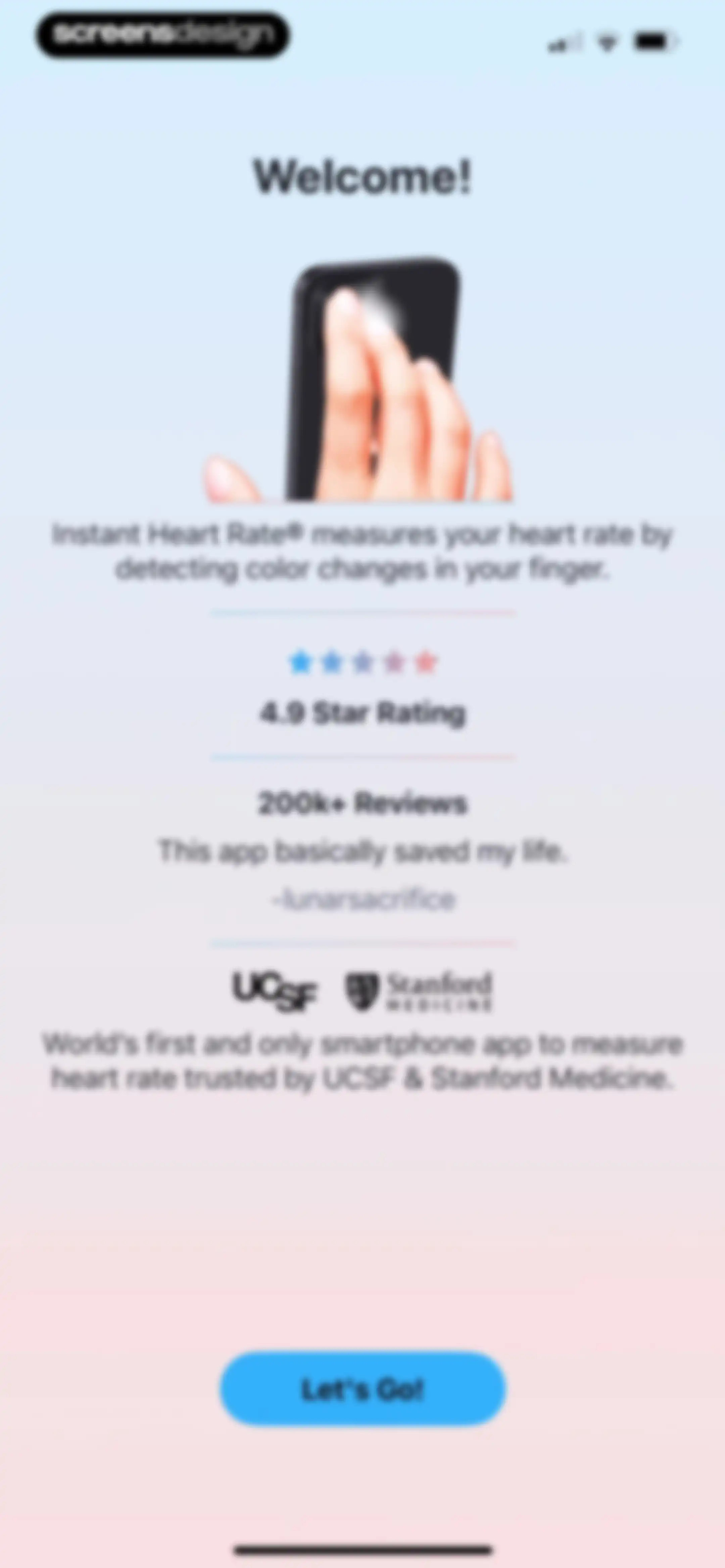 Instant Heart Rate: HR Monitor screen 1
