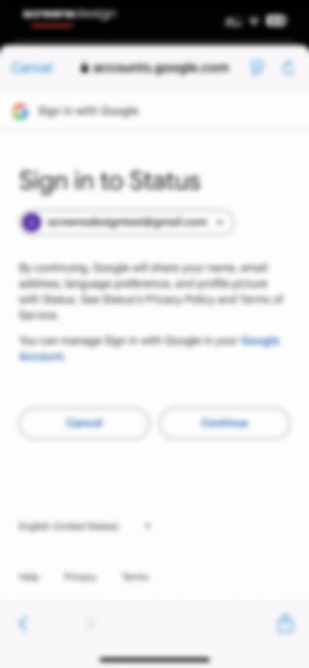 status - sims but social media screen 7
