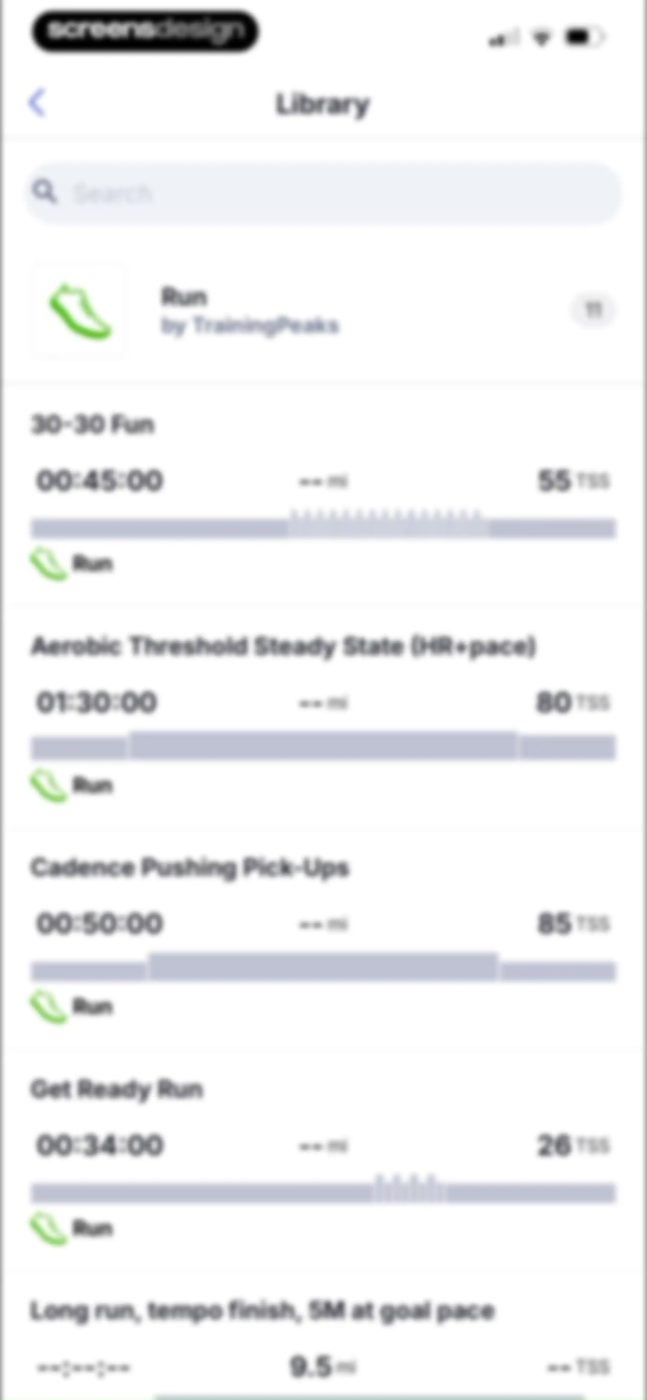 TrainingPeaks: Plan Train Lift screen 94