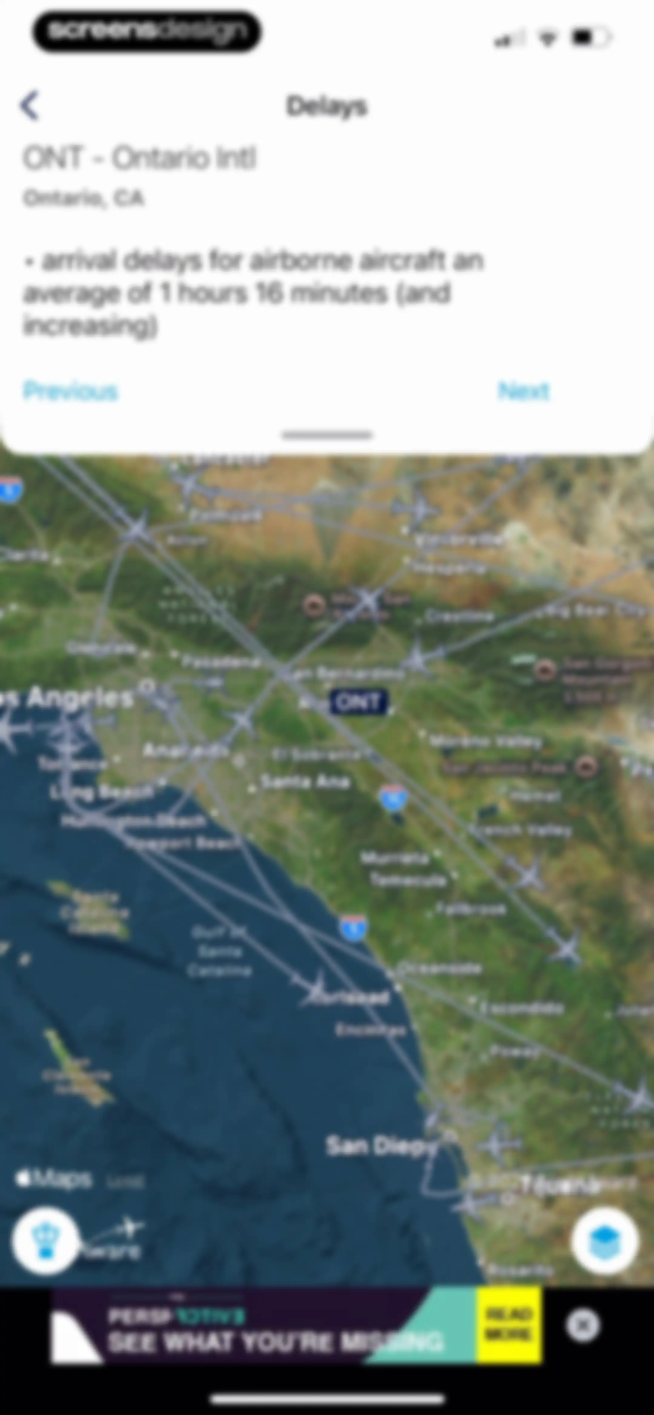 FlightAware Flight Tracker screen 88