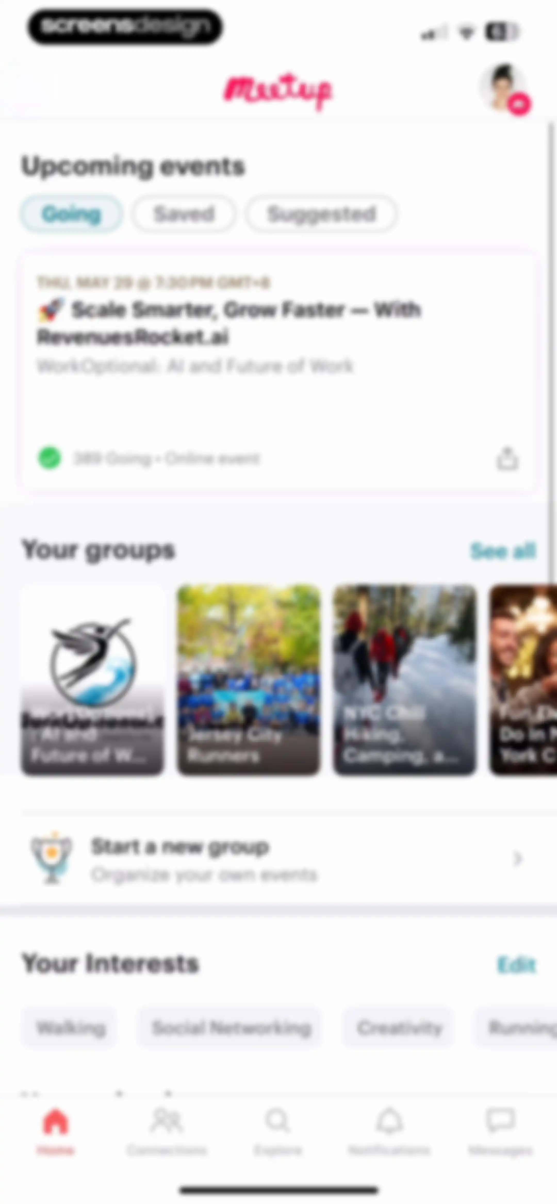Meetup: Social Events & Groups screen 78
