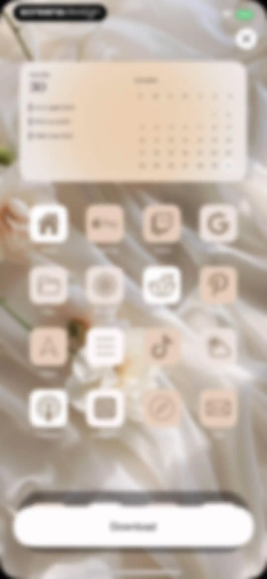 Aesthetic: App icons & Widgets screen 16
