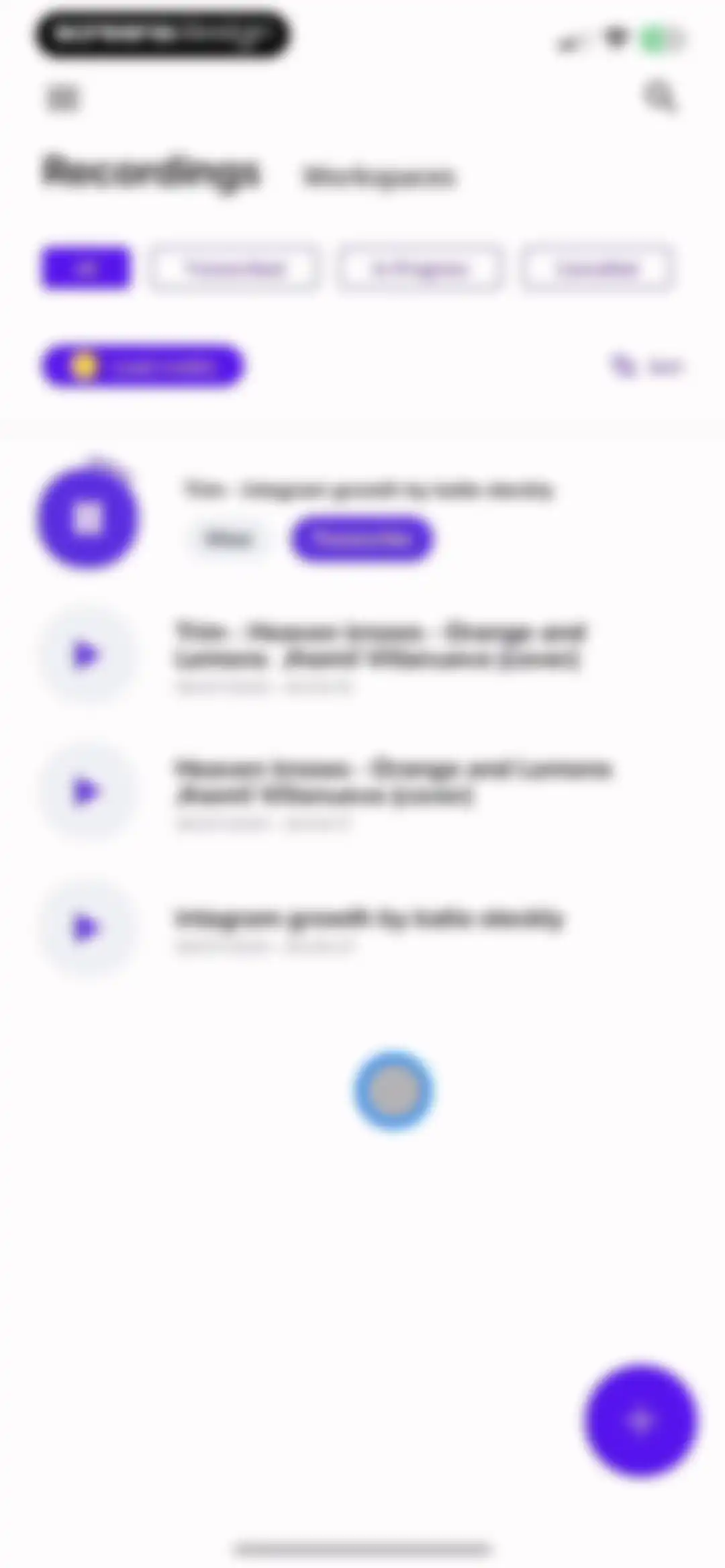 Rev: Record & Transcribe screen 18