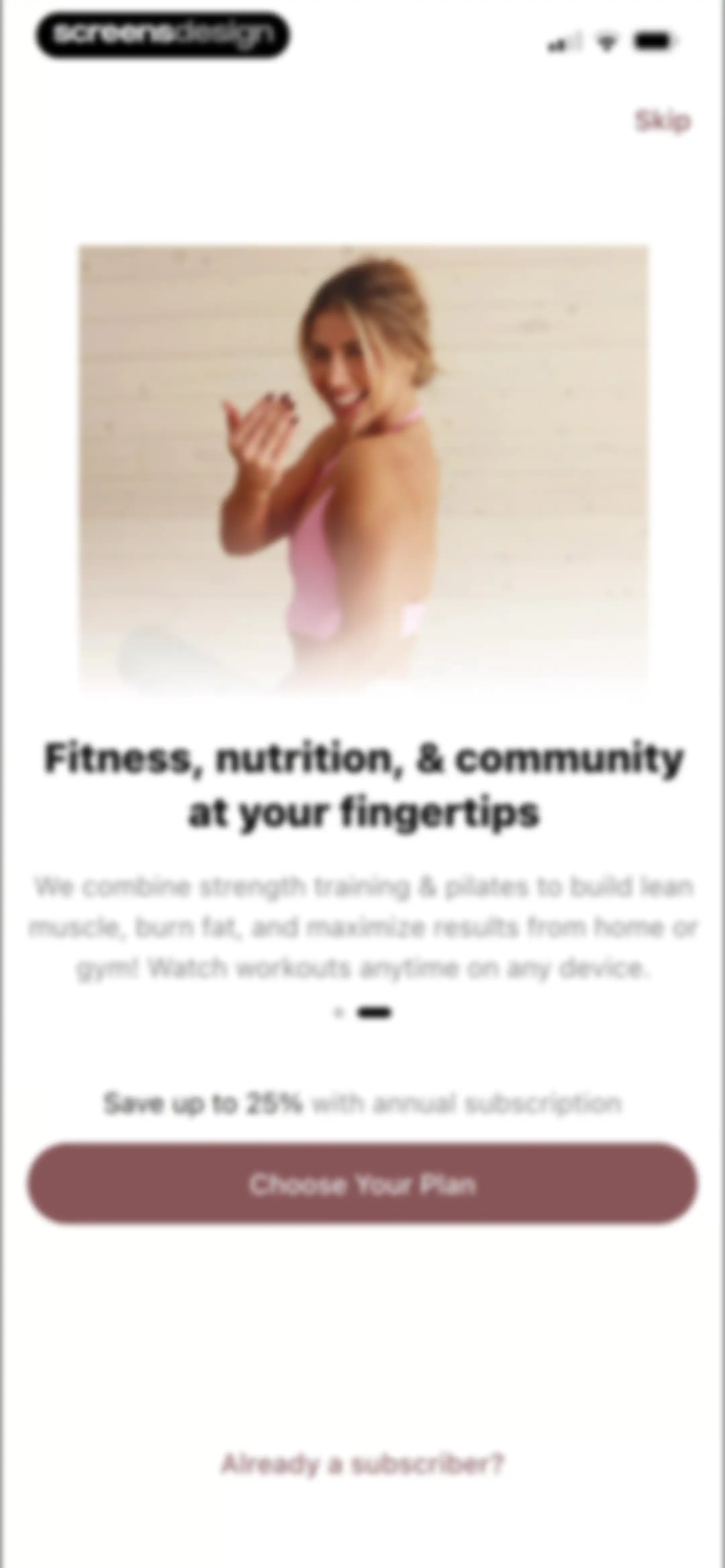 Fit with Coco screen 4