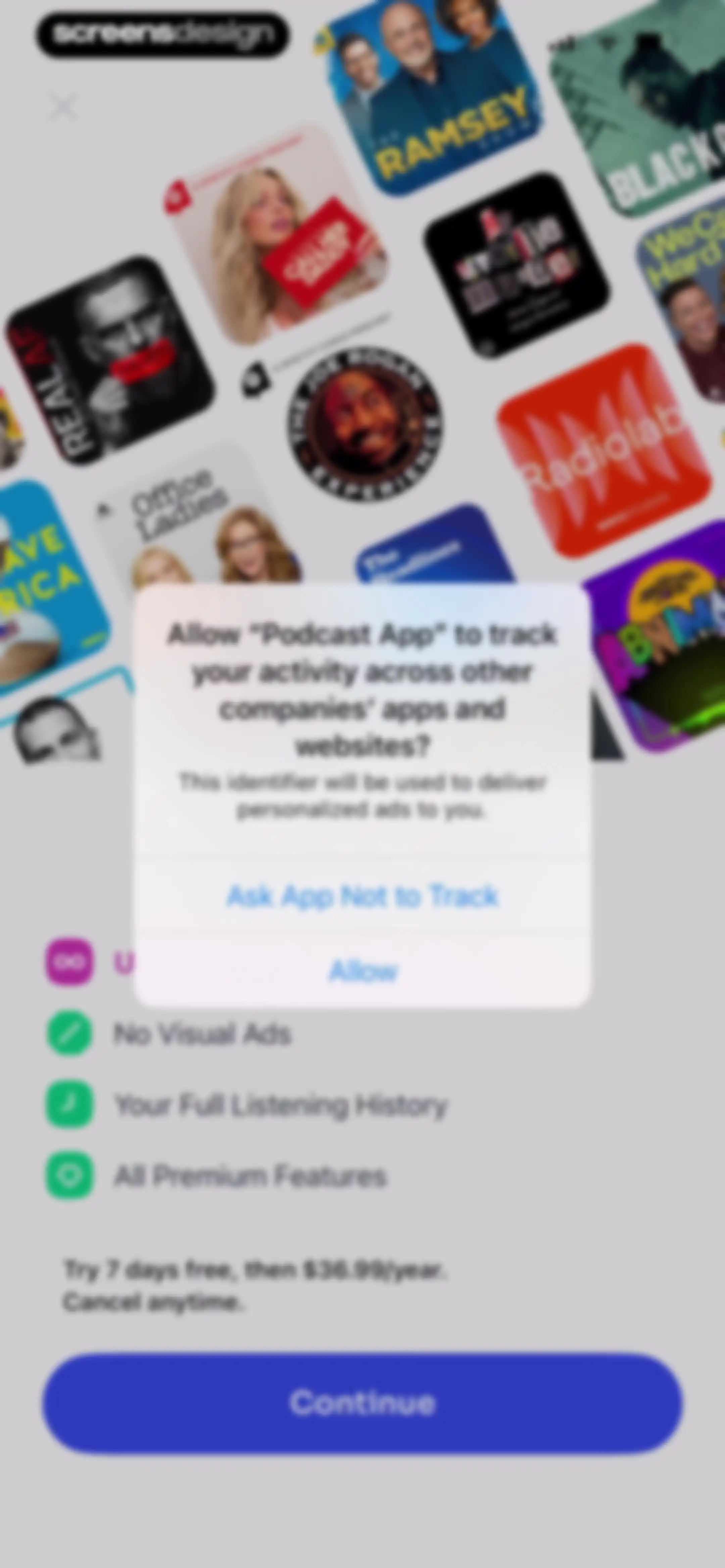 Podcast App screen 6