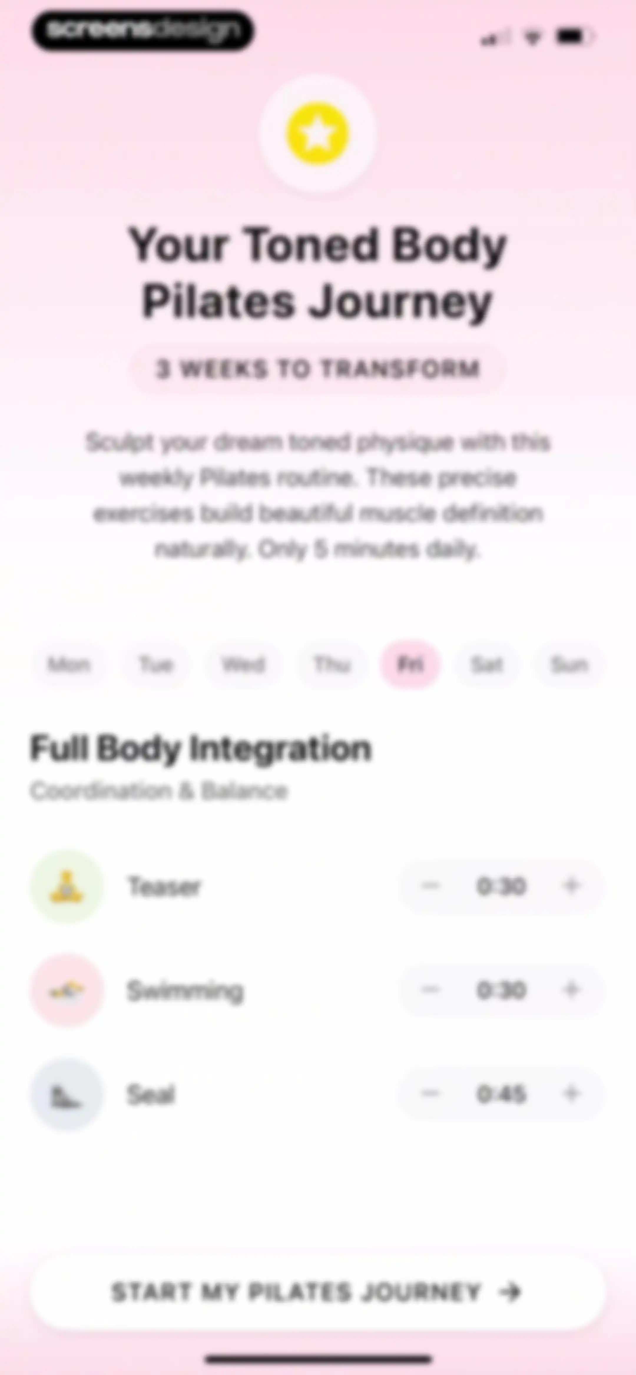 Tone AI: Pilates & Workouts screen 36