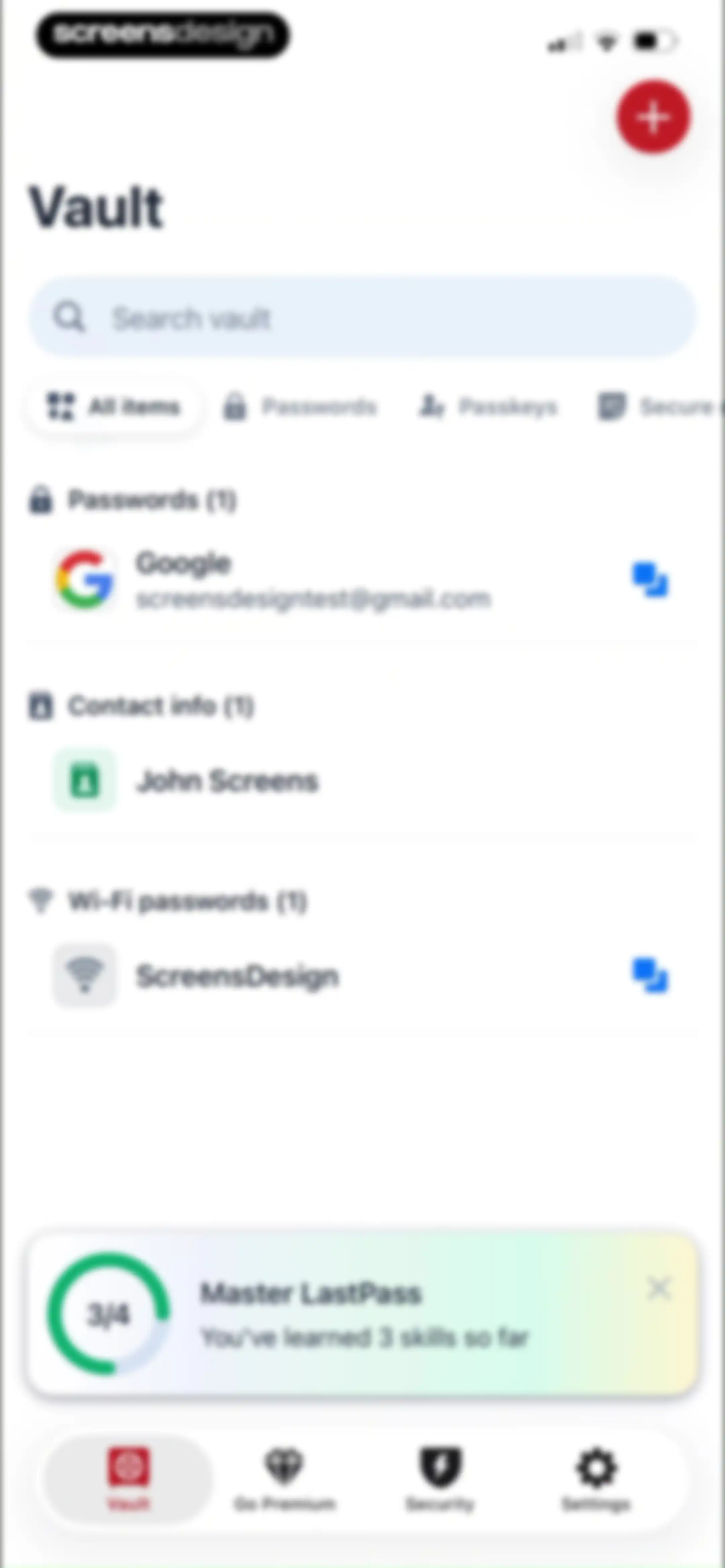 LastPass Password Manager screen 53