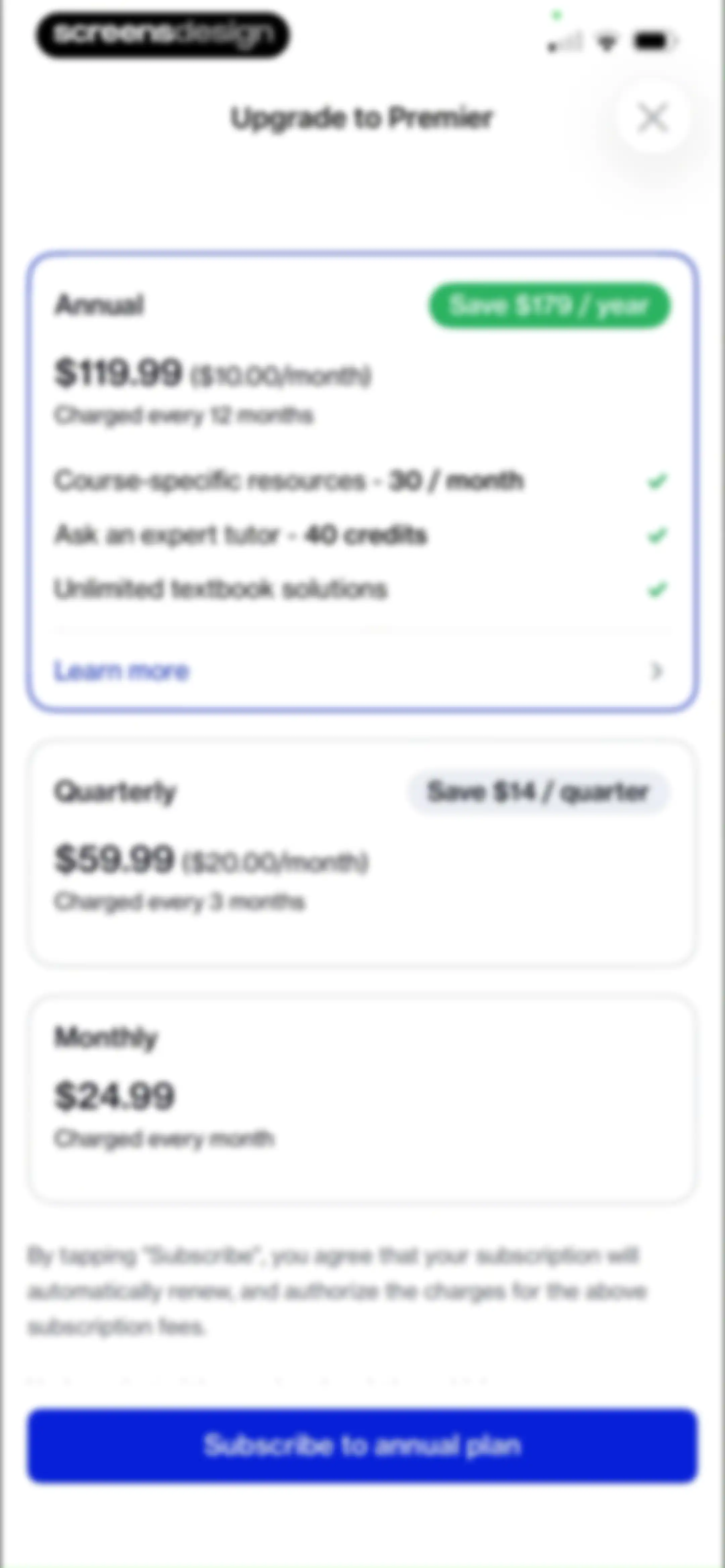 Course Hero: AI Homework Help screen 22