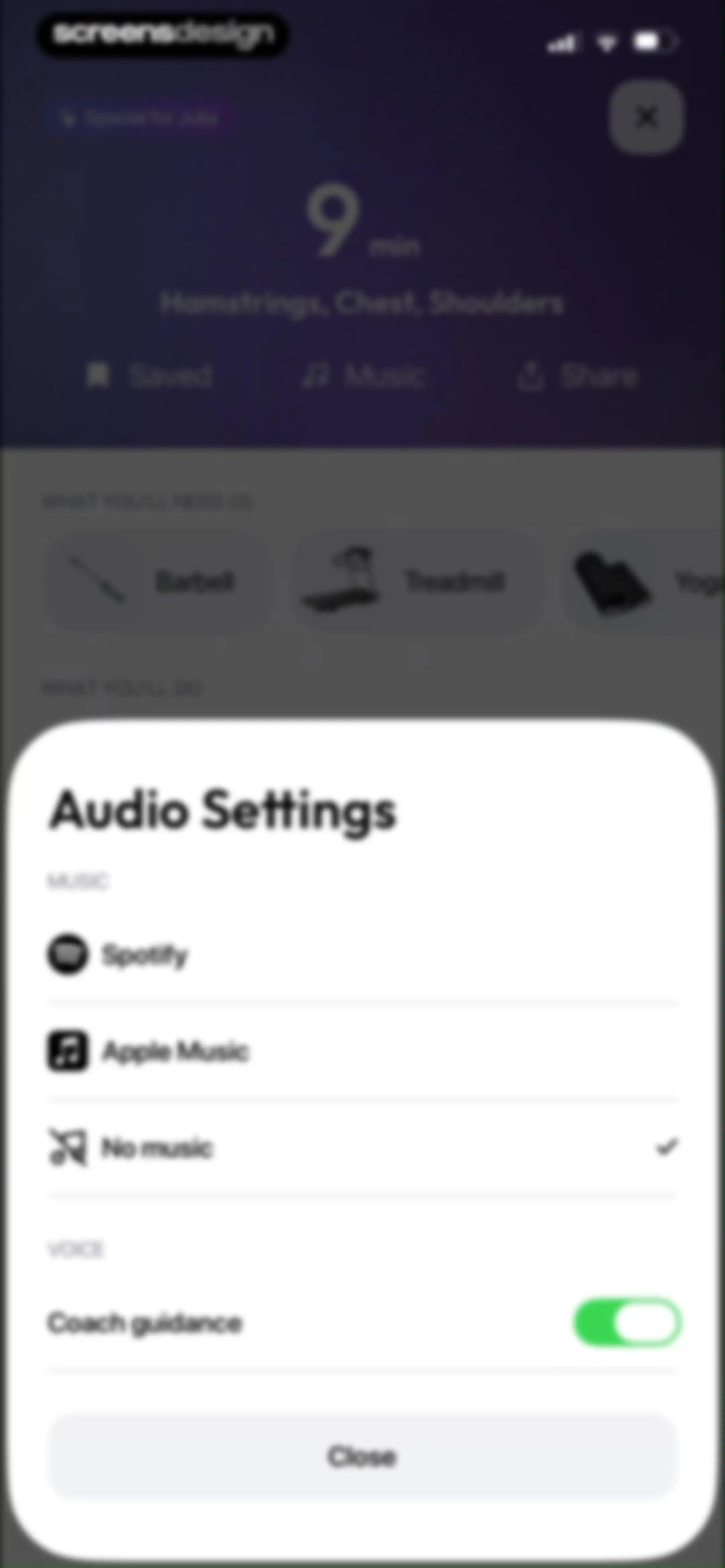 Zing AI: Home & Gym Workouts screen 67
