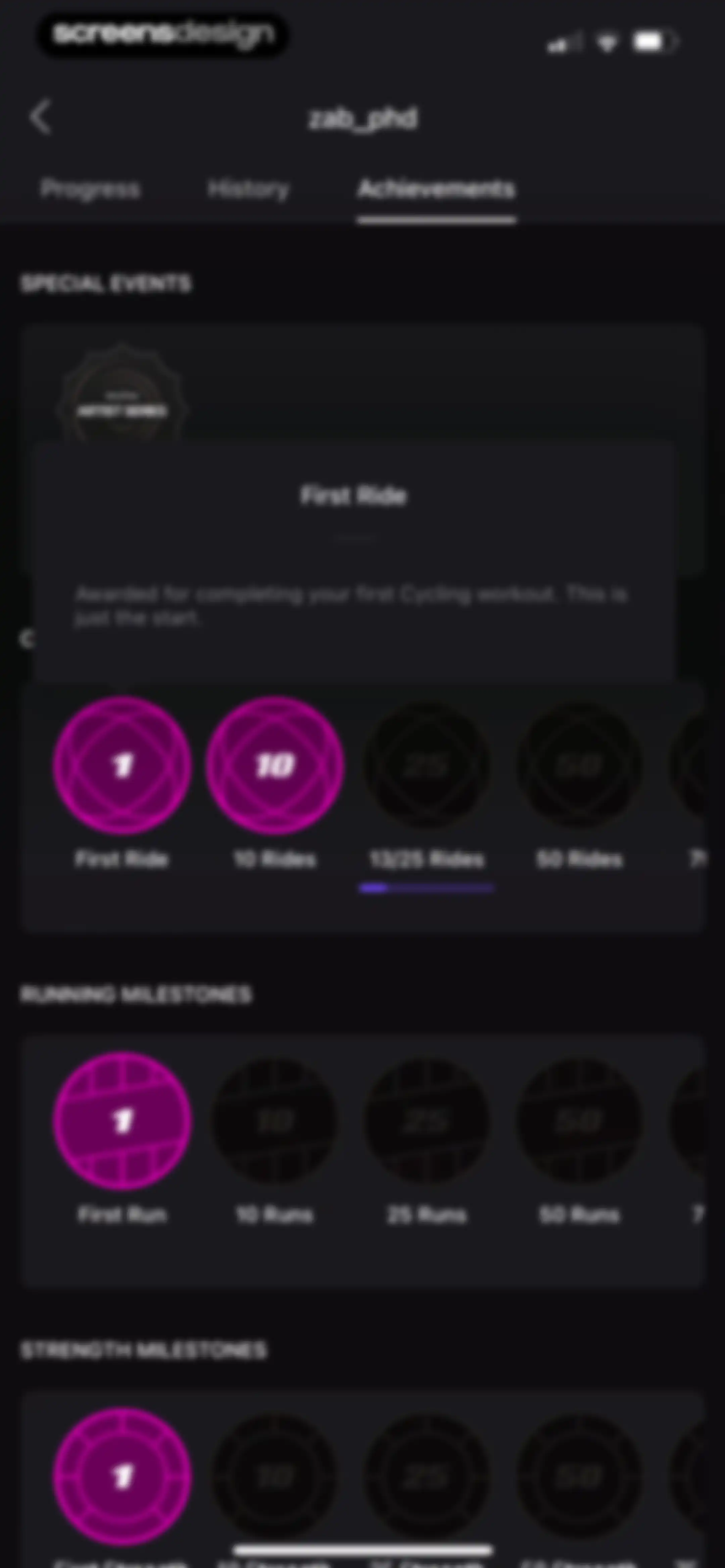 Peloton: Fitness & Workouts screen 181
