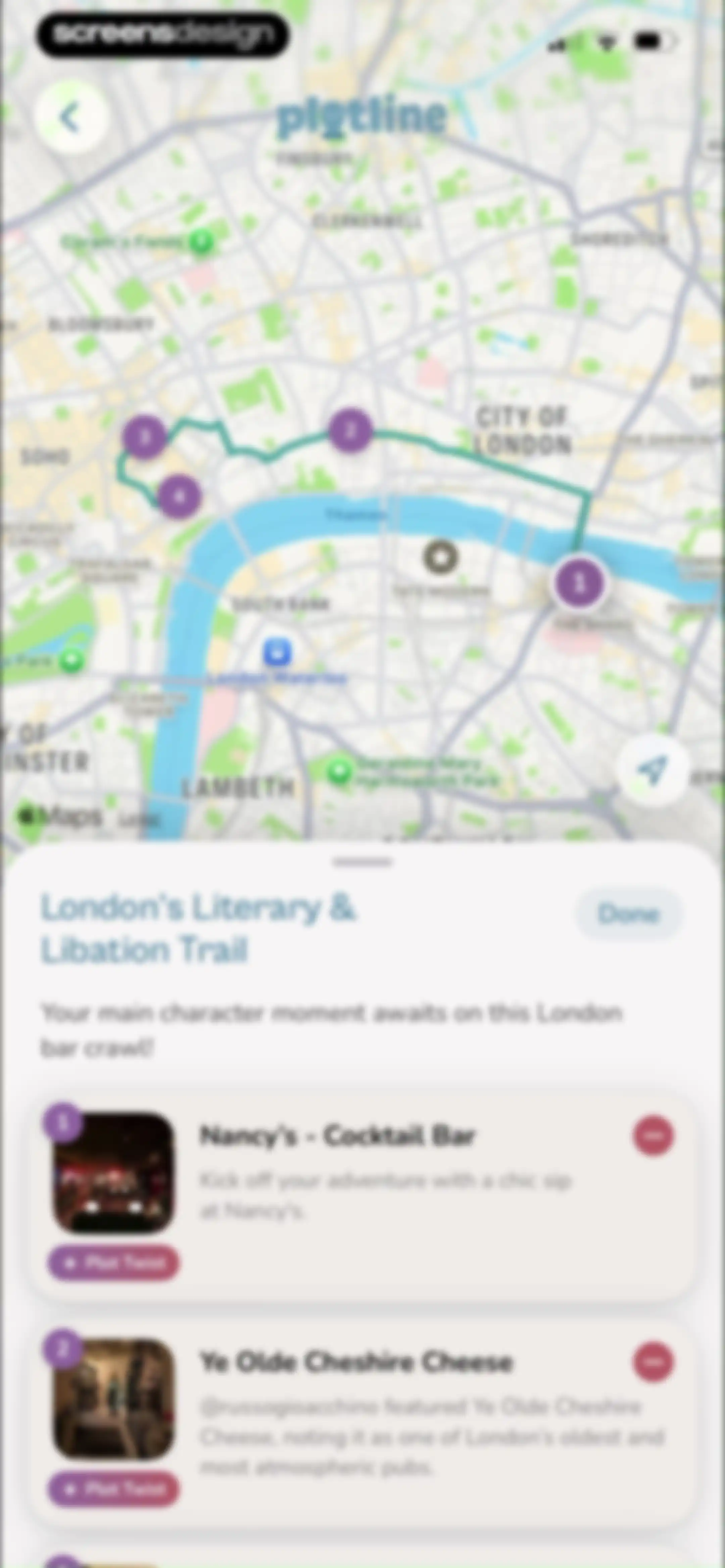 Plotline: Travel Map & Planner screen 92