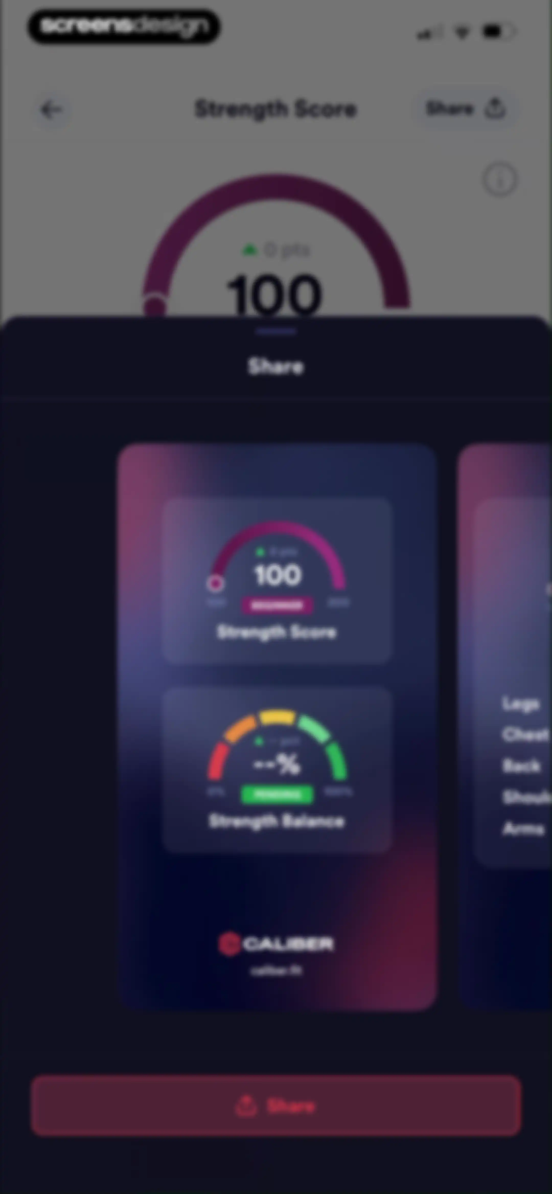 Caliber: Strength Training screen 58