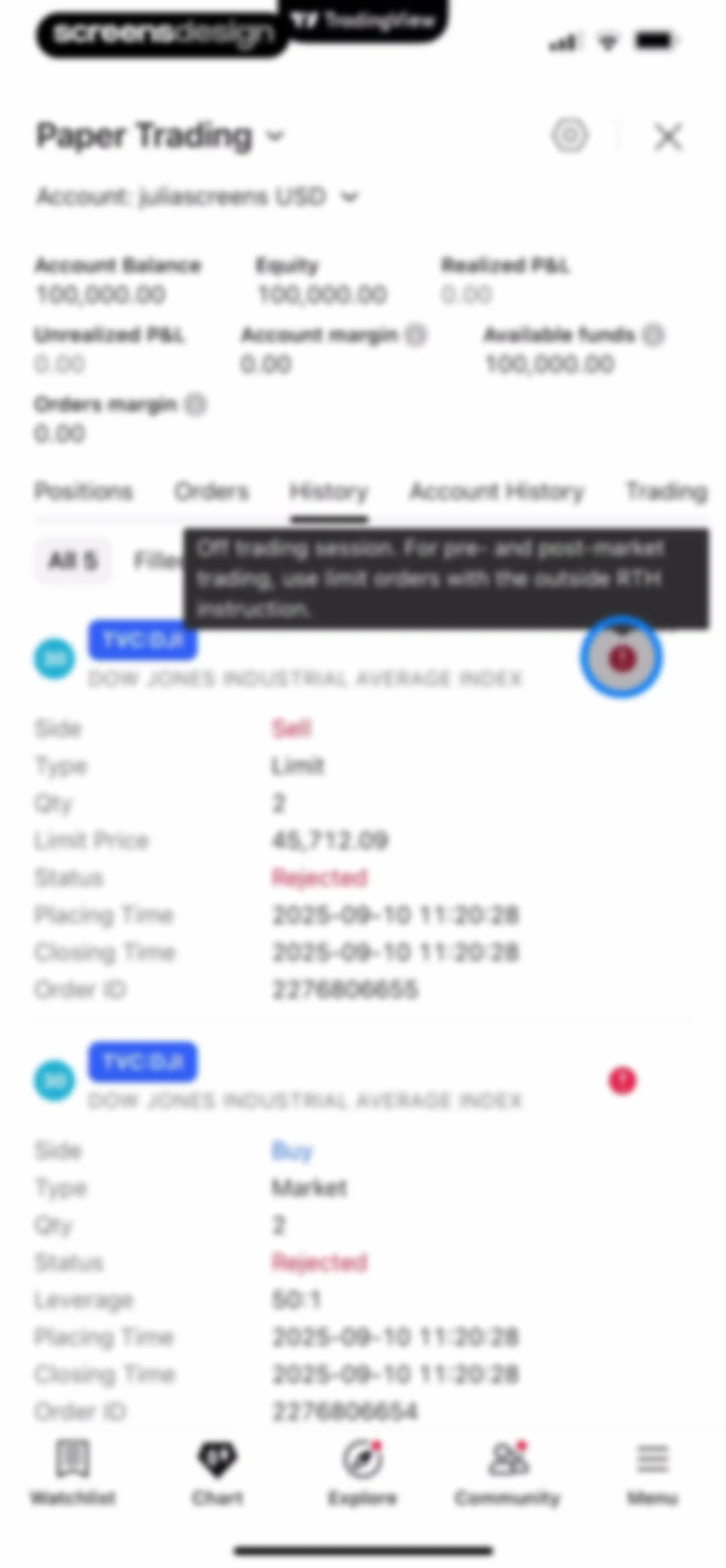 TradingView: Track All Markets screen 149