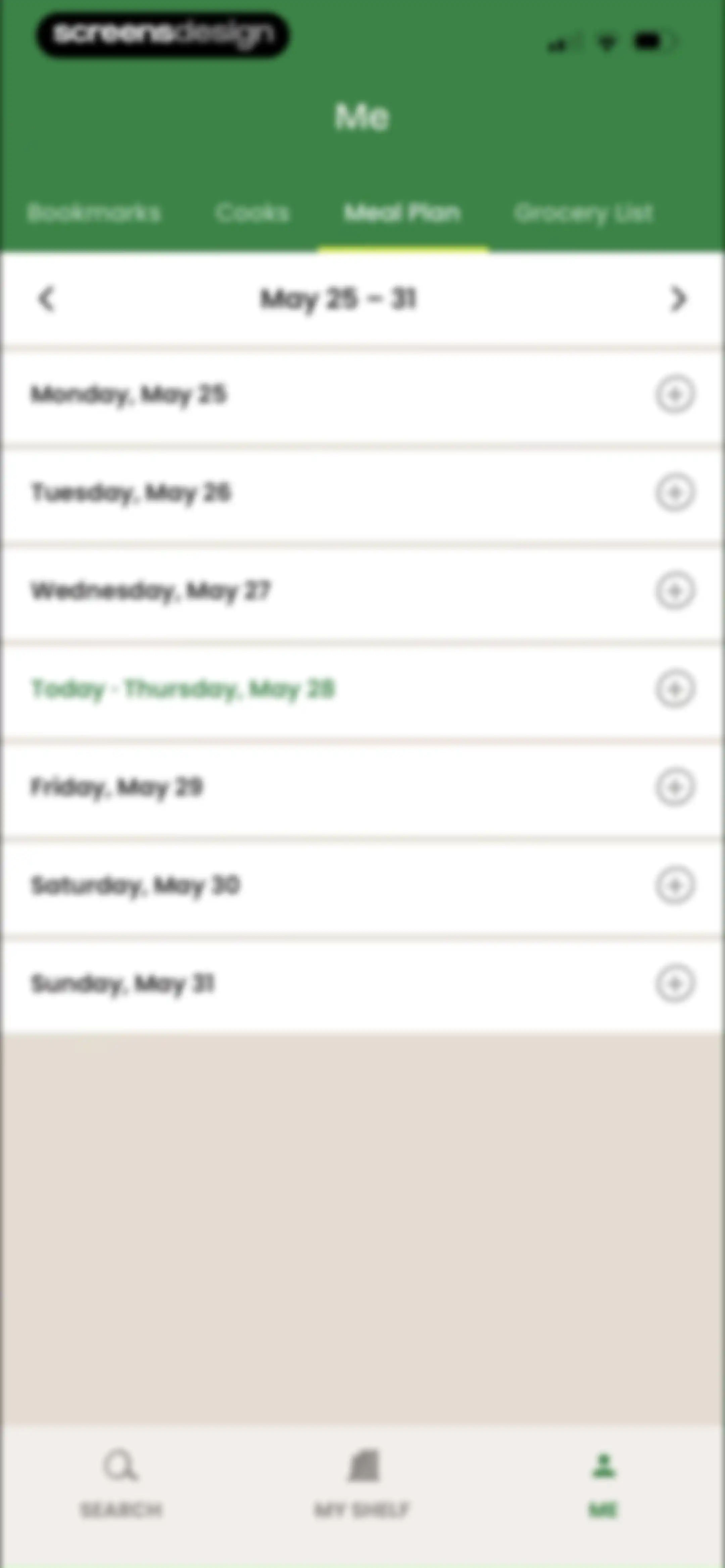 CookShelf: Search Cookbooks screen 98