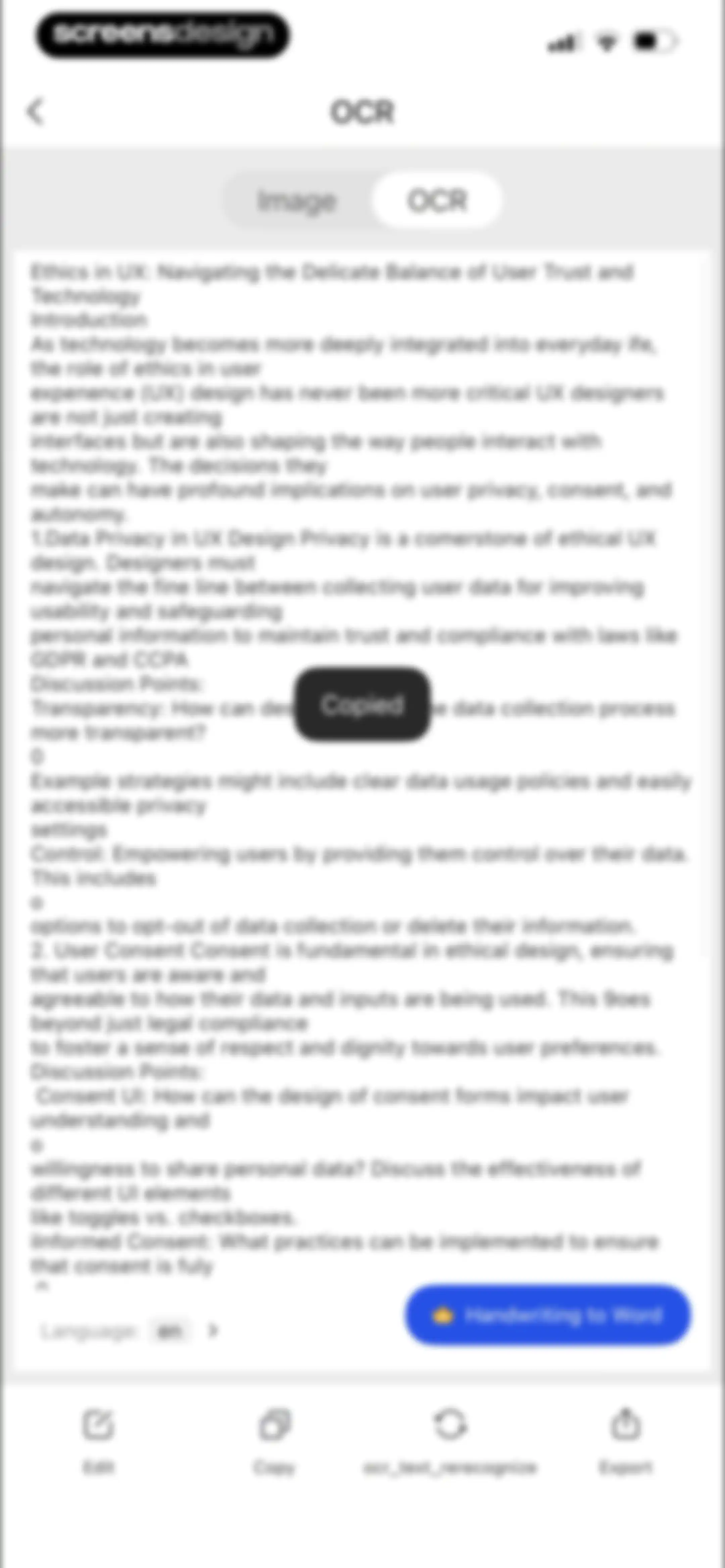 Mobile Scanner App - Scan PDF screen 27