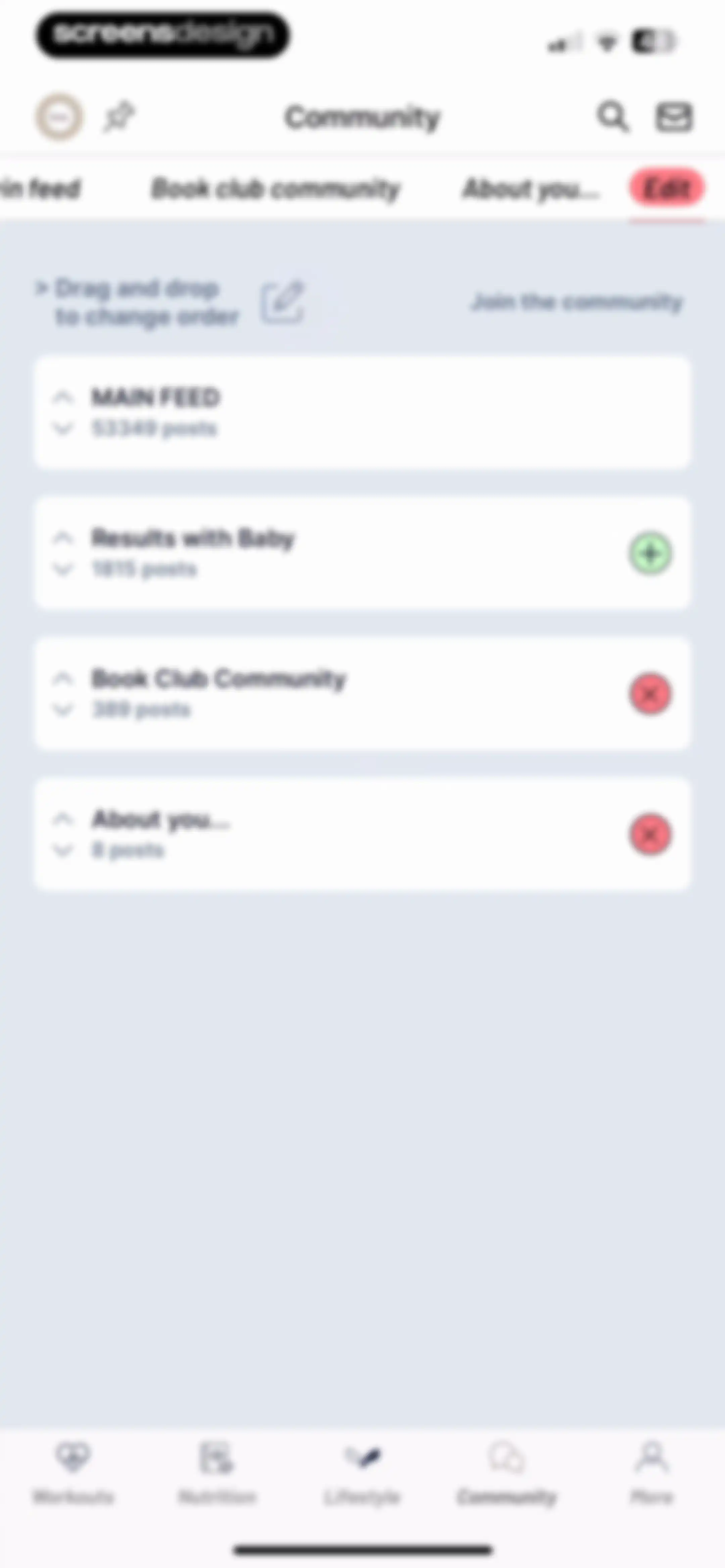 Results Wellness Lifestyle screen 123