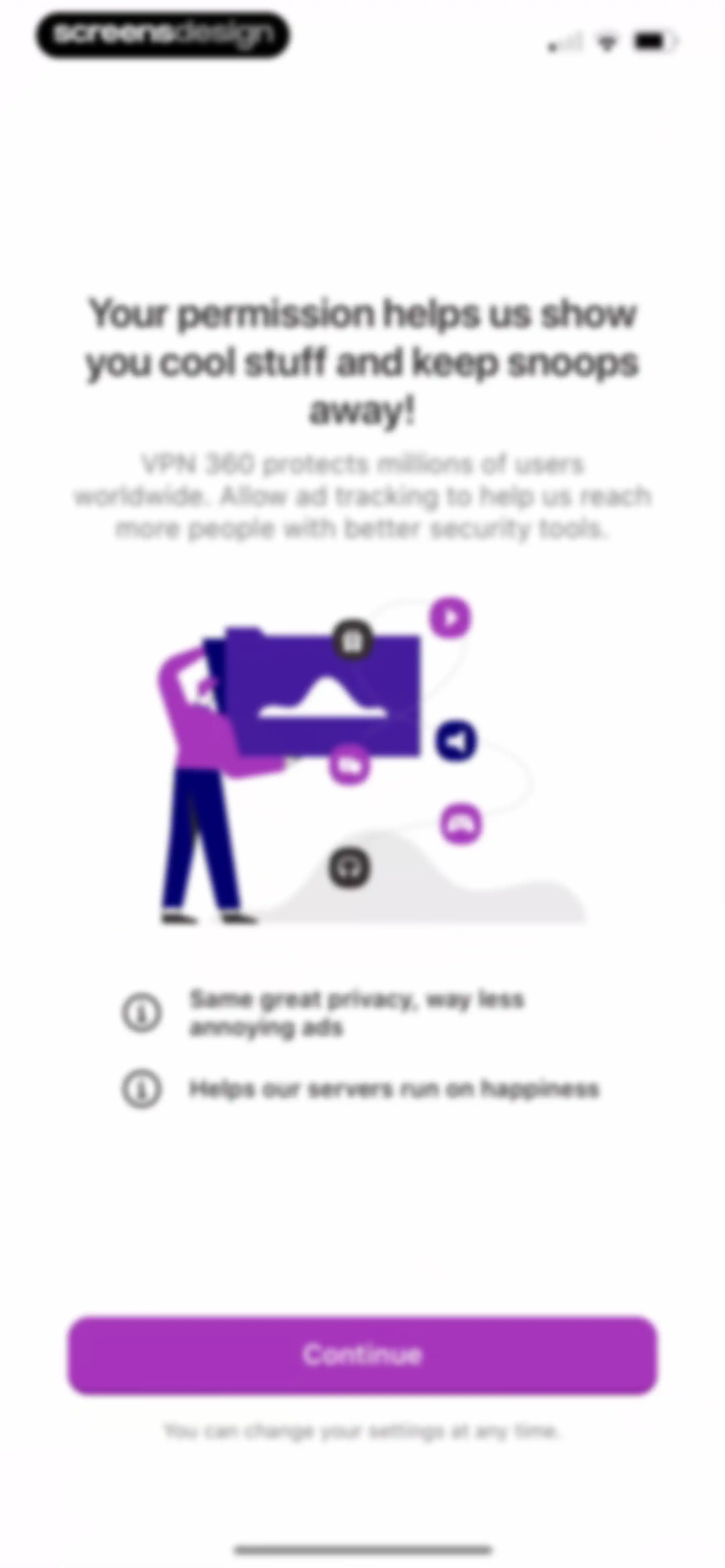 VPN 360: Fast Total VPN Proxy screen 2