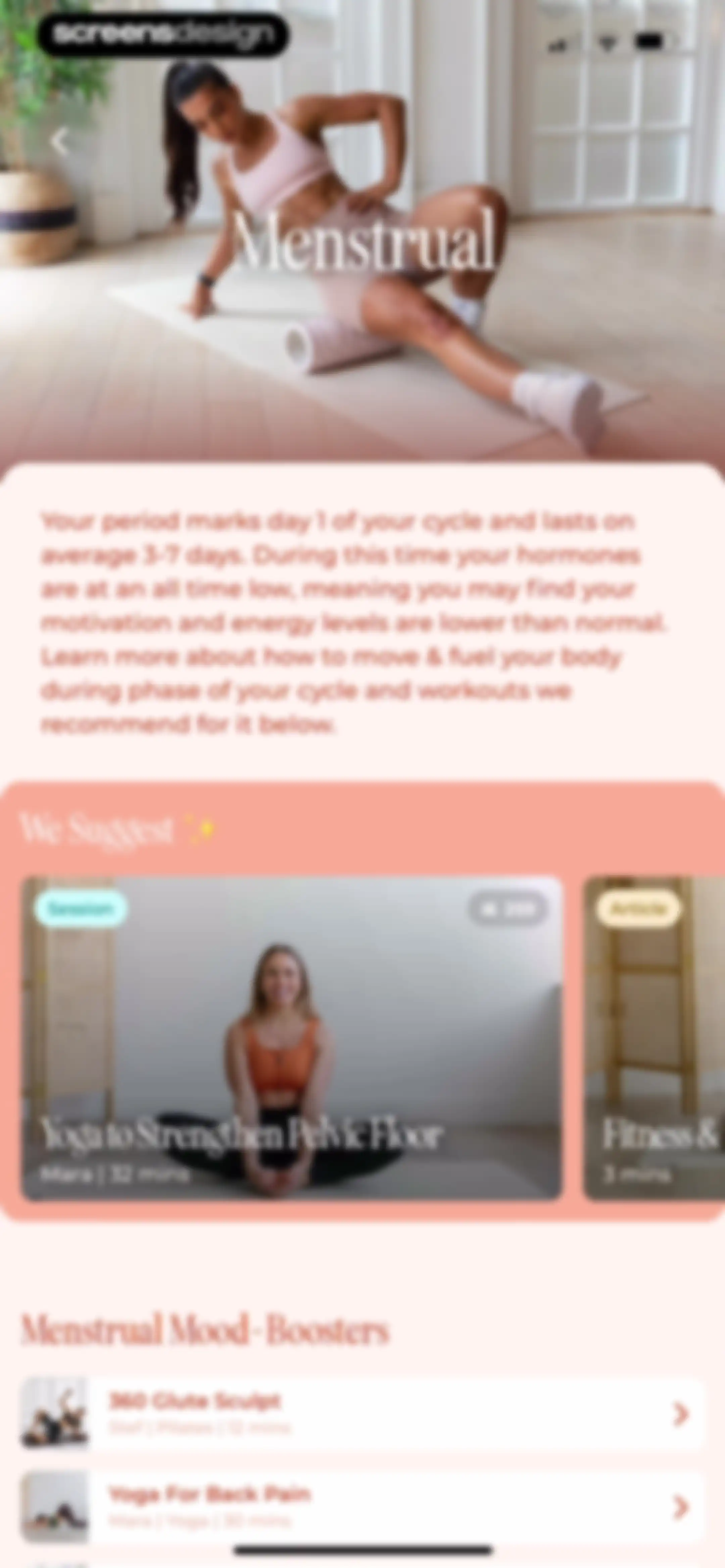 WeGLOW: Home Workout for Women screen 138